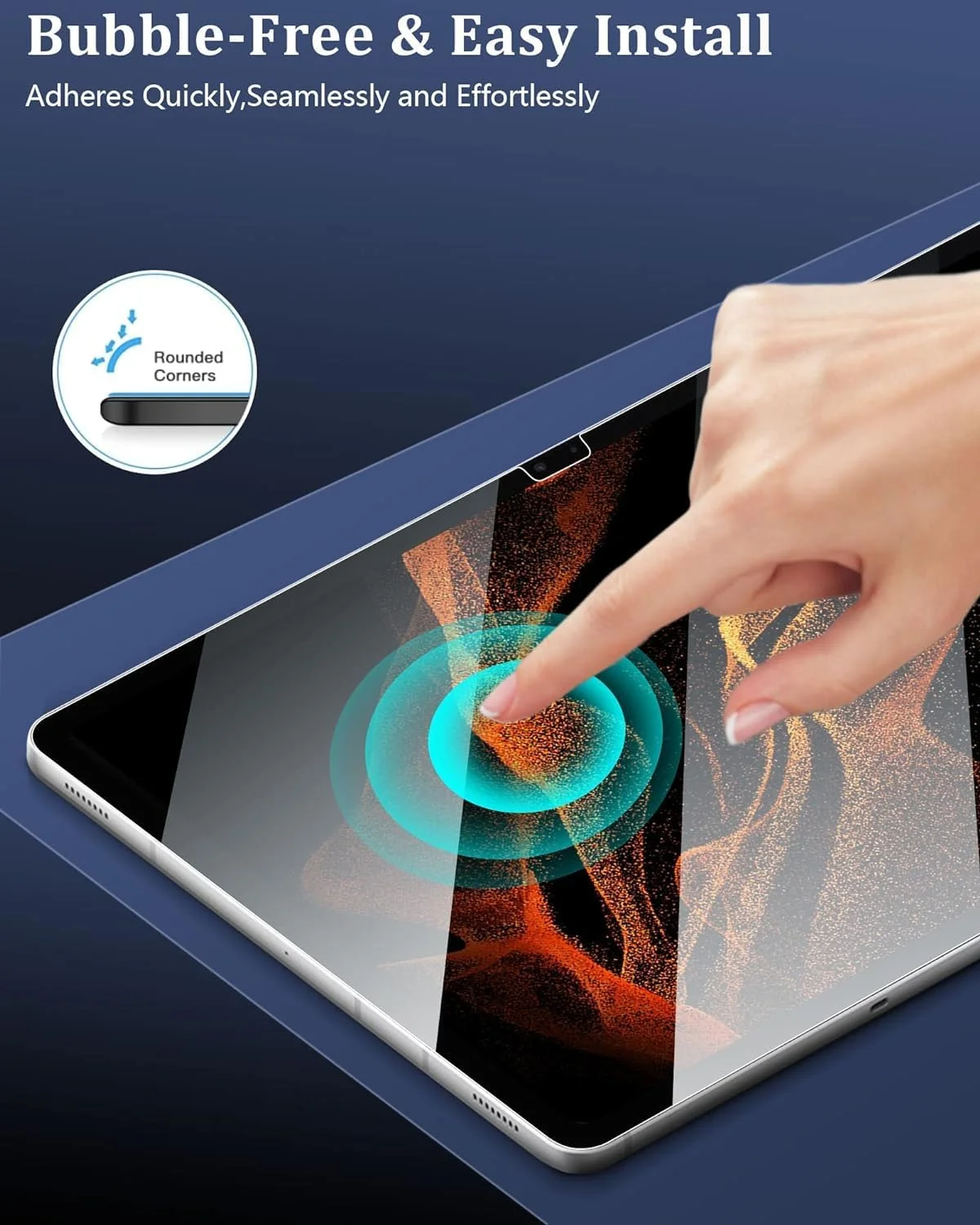 محافظ صفحه نمایش Muzz برای تبلت سامسونگ گلکسی تب S9 Ultra/S8 Ultra سایز ۱۴.۶ اینچ مدل ۲۰۲۳/۲۰۲۲، بسته ۲ عددی، شیشه حرارت دیده محافظ صفحه نمایش Muzz برای تبلت سامسونگ گلکسی تب S9 Ultra/S8 Ultra سایز ۱۴.۶ اینچ مدل ۲۰۲۳/۲۰۲۲، بسته ۲ عددی، شیشه حرارت دیده