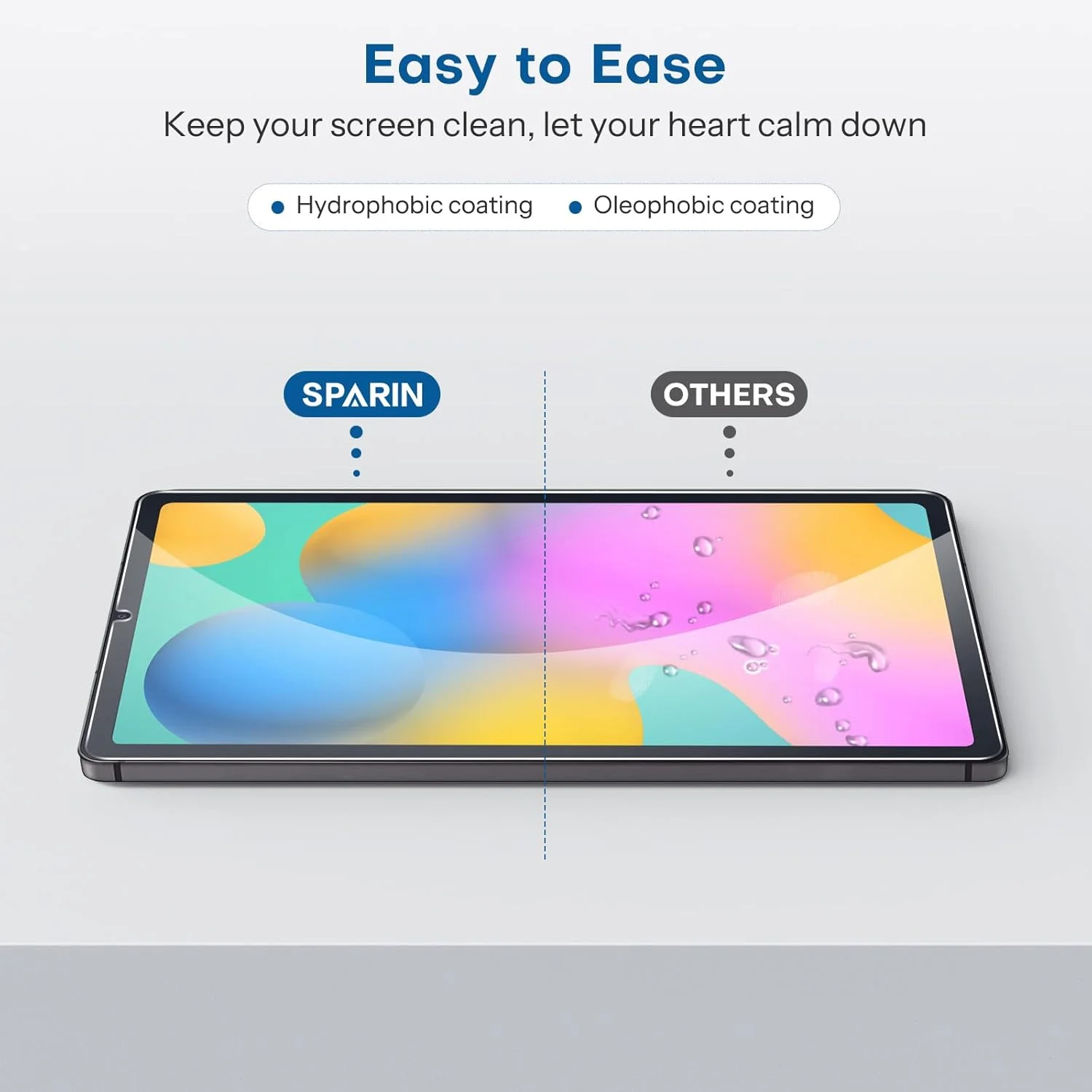 محافظ صفحه نمایش [بسته 3 عددی] سازگار با تبلت سامسونگ گلکسی تب S6 Lite 10.4 اینچ، شیشه حرارت دیده با سختی 9H سازگار با قلم S Pen، مقاوم در برابر خراش، بدون حباب
