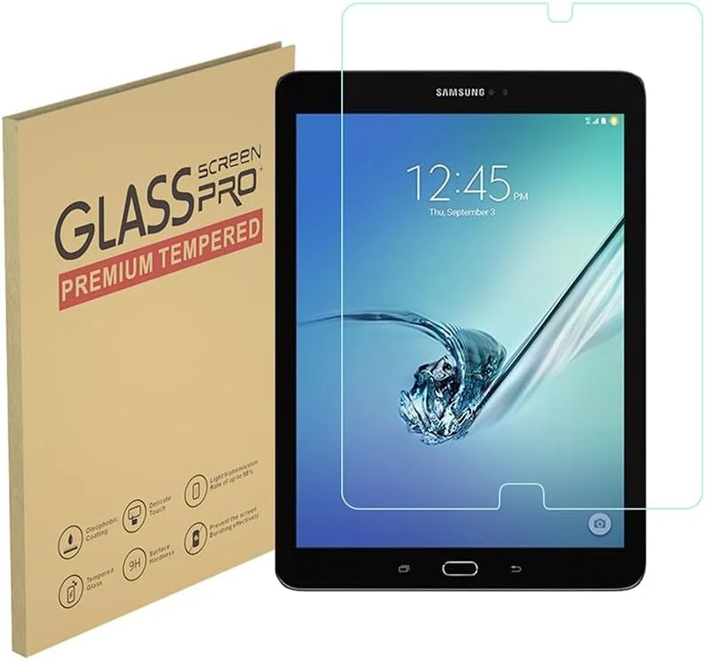 محافظ صفحه نمایش HYGMOCC برای تبلت سامسونگ گلکسی تب S2 مدل SM-T810 T811 T813 T815 T819، محافظ صفحه شیشه ای حرارت دیده برای تبلت 9.7 اینچی، سختی 9H، ضد خش، سازگار با قاب، بدون حباب (1 عدد) محافظ صفحه نمایش HYGMOCC برای تبلت سامسونگ گلکسی تب S2 مدل SM-T810 T811 T813 T815 T819، محافظ صفحه شیشه ای حرارت دیده برای تبلت 9.7 اینچی، سختی 9H، ضد خش، سازگار با قاب، بدون حباب (1 عدد)