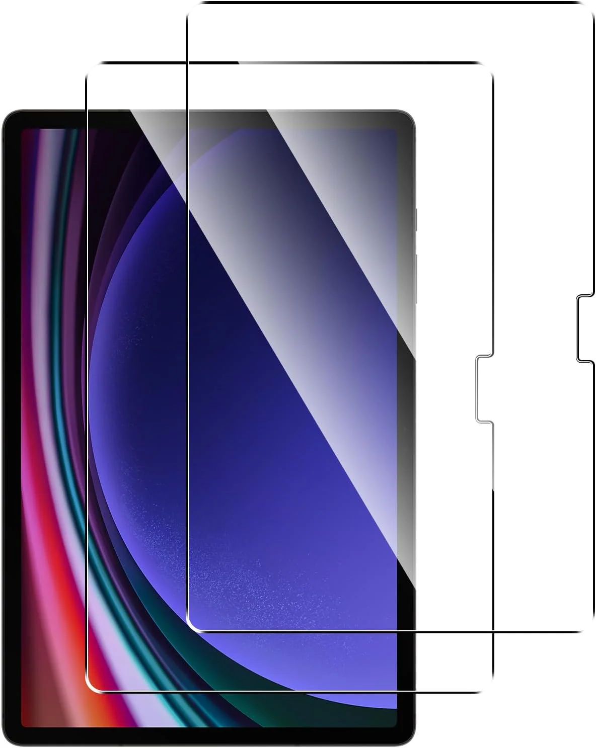 محافظ صفحه نمایش تبلت آنووکوا، سازگار با گلکسی تب S10 پلاس S10+/S9 fe /s9 پلاس (12.4 اینچ)، بسته 2 عددی. فیلم شیشه ای حرارت دیده تبلت، سختی 9H، ضد اثر انگشت، بدون حباب، وضوح بالا، پوشش کامل محافظ صفحه نمایش تبلت آنووکوا، سازگار با گلکسی تب S10 پلاس S10+/S9 fe /s9 پلاس (12.4 اینچ)، بسته 2 عددی. فیلم شیشه ای حرارت دیده تبلت، سختی 9H، ضد اثر انگشت، بدون حباب، وضوح بالا، پوشش کامل