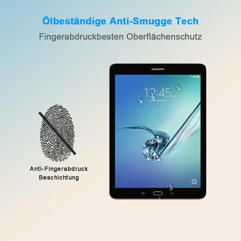 محافظ صفحه نمایش HYGMOCC برای تبلت سامسونگ گلکسی تب S2 مدل SM-T810 T811 T813 T815 T819، محافظ صفحه شیشه ای حرارت دیده برای تبلت 9.7 اینچی، سختی 9H، ضد خش، سازگار با قاب، بدون حباب (1 عدد) محافظ صفحه نمایش HYGMOCC برای تبلت سامسونگ گلکسی تب S2 مدل SM-T810 T811 T813 T815 T819، محافظ صفحه شیشه ای حرارت دیده برای تبلت 9.7 اینچی، سختی 9H، ضد خش، سازگار با قاب، بدون حباب (1 عدد)