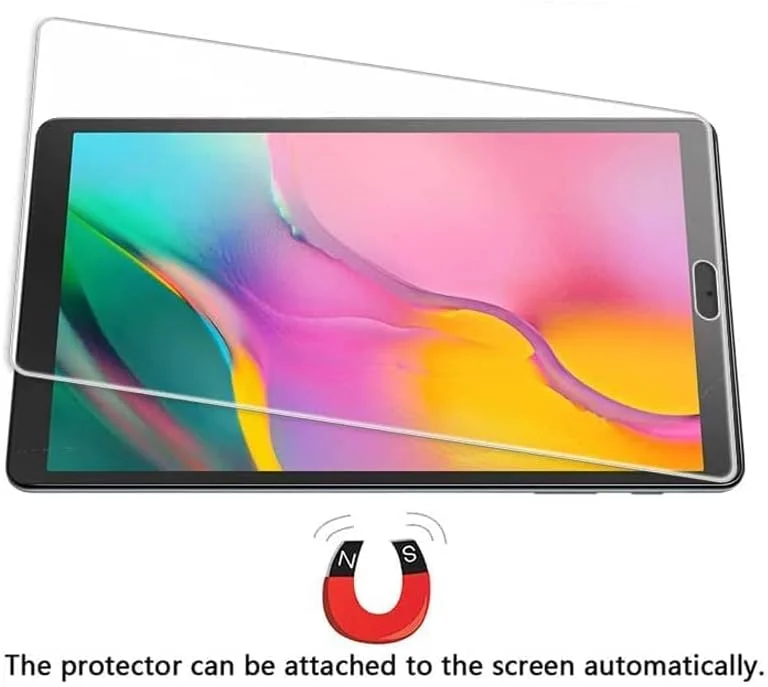 محافظ صفحه نمایش تبلت سامسونگ گلکسی تب A T510/T515 2019 [بسته 2 عددی]، ضد خش، نصب آسان، شیشه حرارت دیده برای سامسونگ گلکسی تب A 10.1 T510/T515 2019