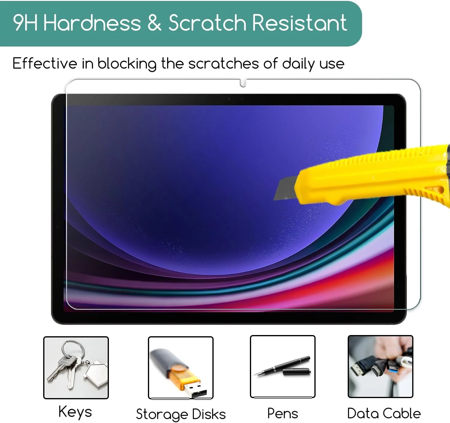 محافظ صفحه نمایش 2 عددی KEANBOLL برای تبلت سامسونگ گلکسی تب S10 FE Plus 13.1 اینچ 2025، شیشه حرارت دیده [سختی 9H] سازگار با تبلت سامسونگ S10 FE+، سازگار با قلم S، مقاوم در برابر خراش