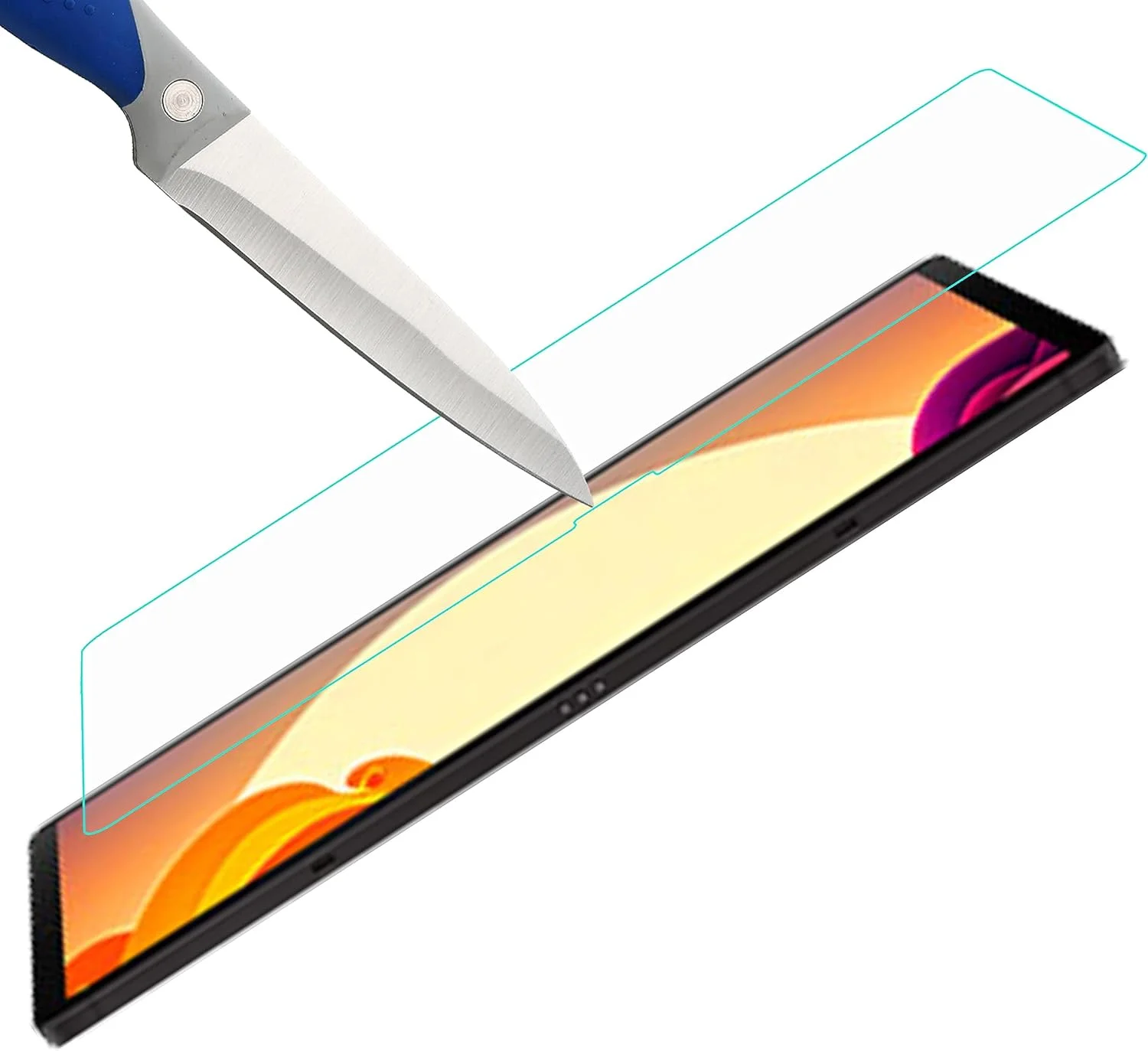 محافظ صفحه نمایش شیشه ای [2 عددی] Mr.Shield برای تبلت سامسونگ گلکسی تب S9+ / گلکسی تب S9 پلاس 12.4 اینچی [شیشه ژاپنی با سختی 9H]