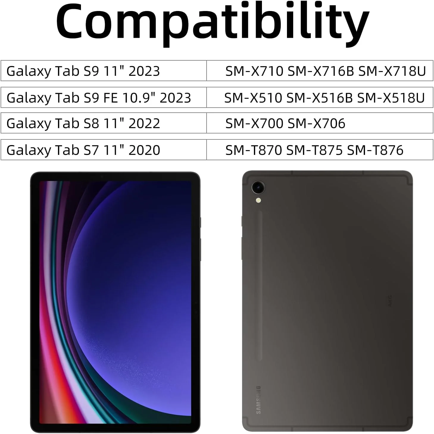 محافظ صفحه نمایش JUQITECH بسته 2 عددی برای تبلت سامسونگ گلکسی تب S9 FE 10.9 اینچ S9 S8 S7 11 اینچ، فیلم شیشه ای حرارت دیده با وضوح HD و سختی 9H برای تب 10.9" 11" (2023/2022/2020)