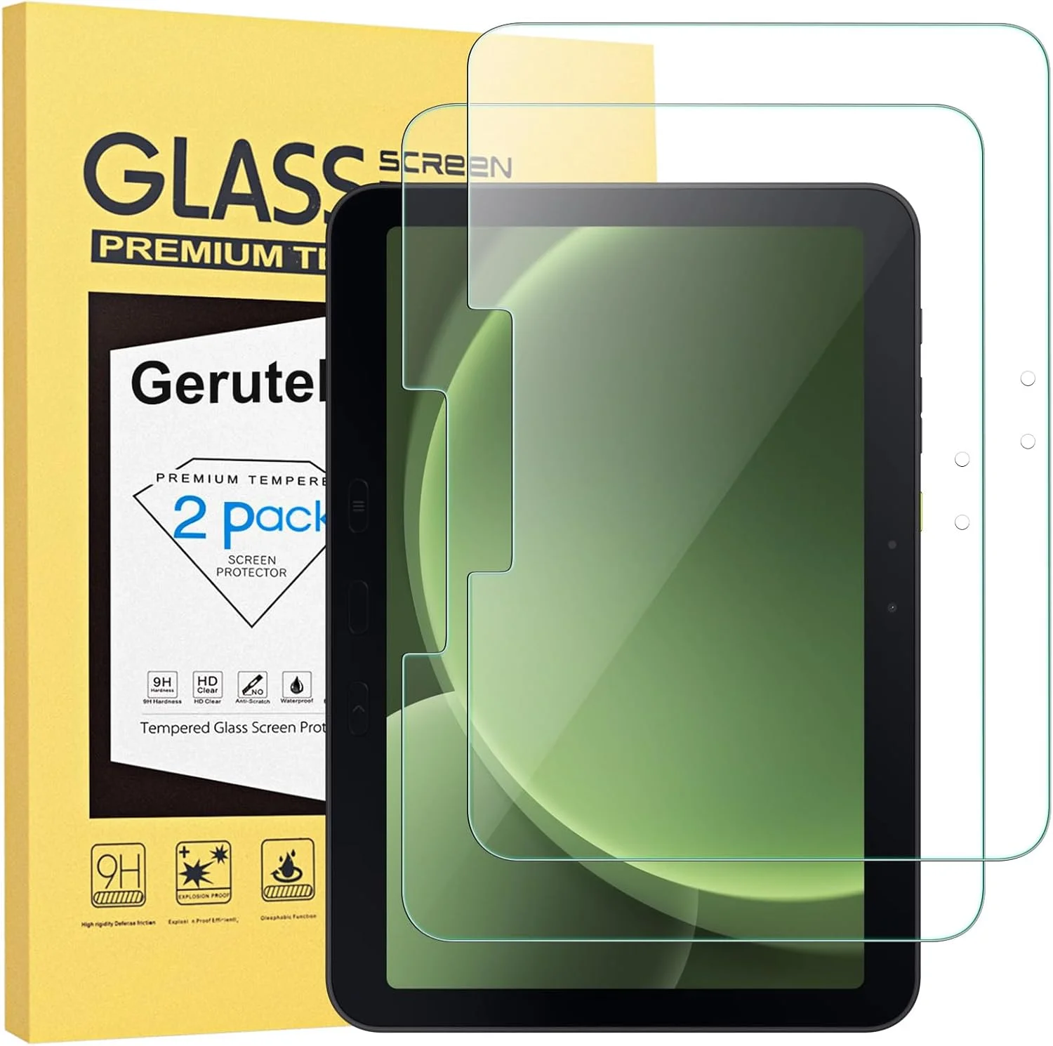 محافظ صفحه نمایش گرودک، 2 عدد، مناسب برای تبلت سامسونگ گلکسی تب اکتیو 4 پرو/اکتیو پرو 10.1 اینچ، فیلم شیشه ای حرارت دیده [0.33 فوق العاده شفاف] [ضد خش] [بدون حباب] [9H]