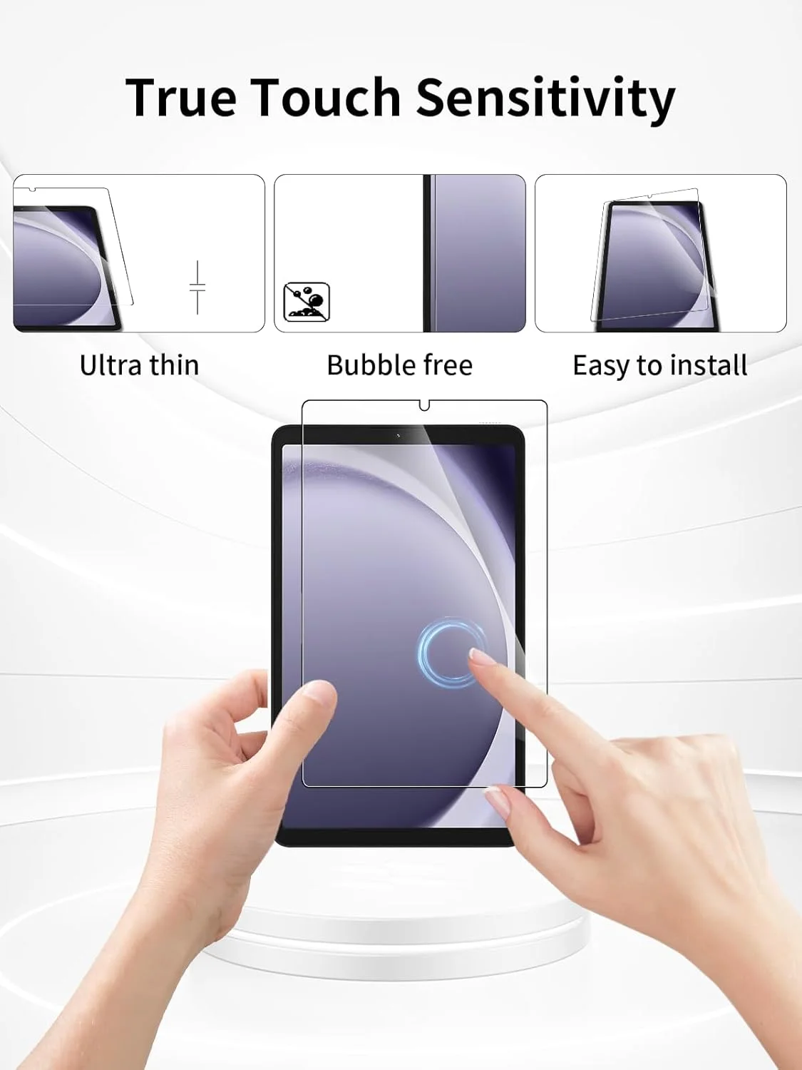 (2 بسته) محافظ صفحه نمایش شیشه ای حرارت دیده برای تبلت سامسونگ گلکسی تب A11 با اندازه 8.7 اینچ - سختی 9H | مقاوم در برابر خراش | ضد اثر انگشت | نصب بدون حباب (2 بسته) محافظ صفحه نمایش شیشه ای حرارت دیده برای تبلت سامسونگ گلکسی تب A11 با اندازه 8.7 اینچ - سختی 9H | مقاوم در برابر خراش | ضد اثر انگشت | نصب بدون حباب