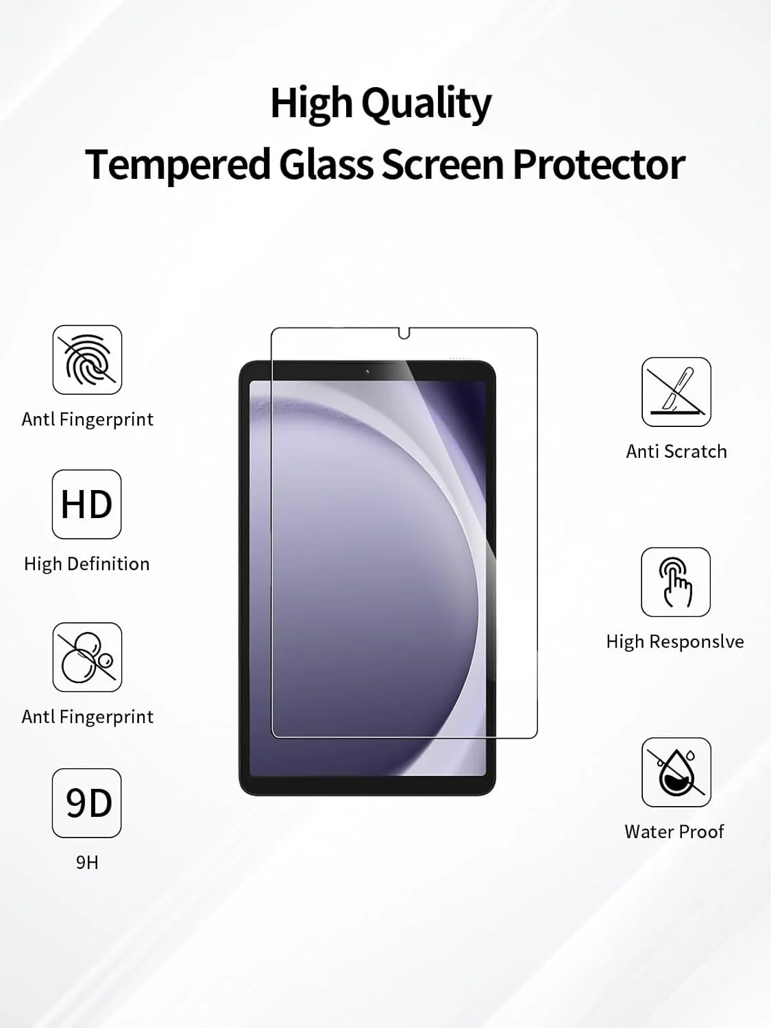 (2 بسته) محافظ صفحه نمایش شیشه ای حرارت دیده برای تبلت سامسونگ گلکسی تب A11 با اندازه 8.7 اینچ - سختی 9H | مقاوم در برابر خراش | ضد اثر انگشت | نصب بدون حباب (2 بسته) محافظ صفحه نمایش شیشه ای حرارت دیده برای تبلت سامسونگ گلکسی تب A11 با اندازه 8.7 اینچ - سختی 9H | مقاوم در برابر خراش | ضد اثر انگشت | نصب بدون حباب