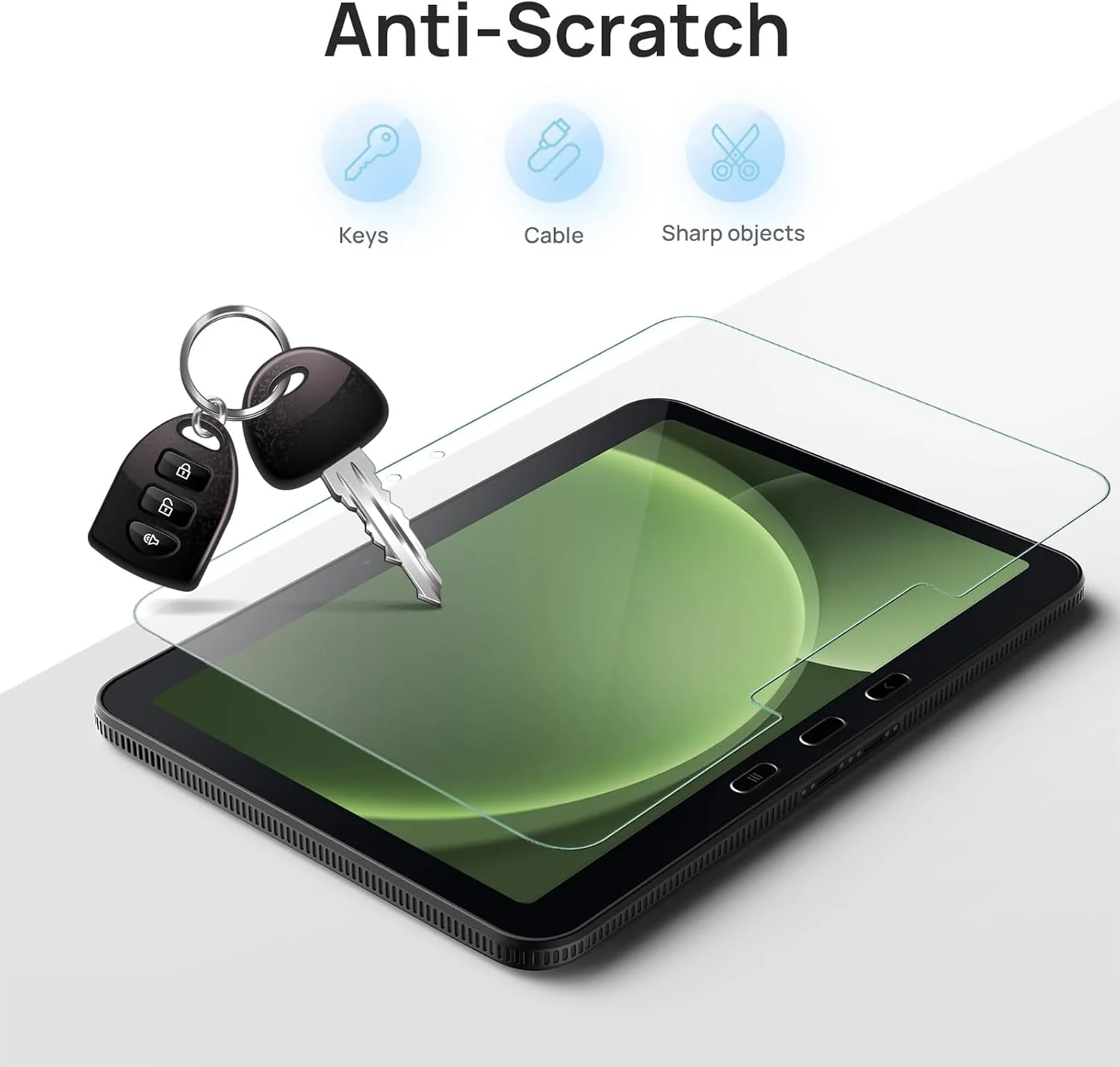 محافظ صفحه نمایش گرودک، 2 عدد، مناسب برای تبلت سامسونگ گلکسی تب اکتیو 4 پرو/اکتیو پرو 10.1 اینچ، فیلم شیشه ای حرارت دیده [0.33 فوق العاده شفاف] [ضد خش] [بدون حباب] [9H]