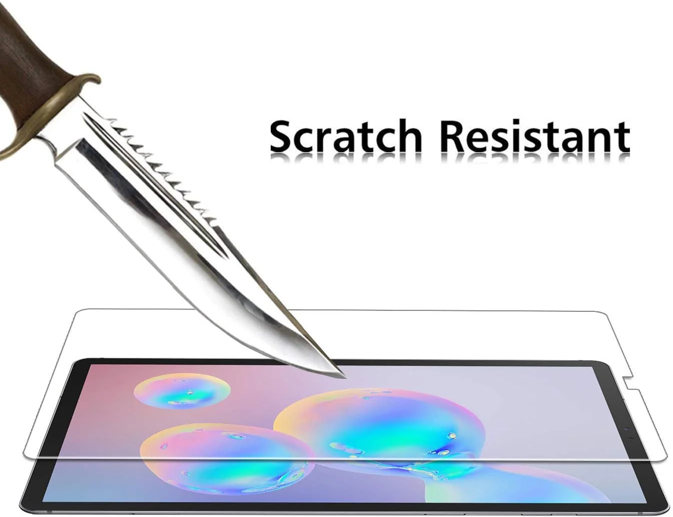 محافظ صفحه نمایش موبایل استاف لیمیتد [2 عددی] برای تبلت سامسونگ گلکسی تب S6 T860, T865 2019 / تب S5e T720, T725 (10.5 اینچ)، محافظ صفحه نمایش تبلت، ضد خش، نصب آسان شیشه حرارت دیده