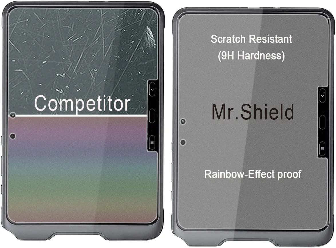 محافظ صفحه نمایش Mr.Shield برای Samsung Galaxy Tab Active4 Pro شیشه حرارت دیده [سختی 9H] [2 عدد] لوازم جانبی تبلت محافظ صفحه نمایش بدون حباب