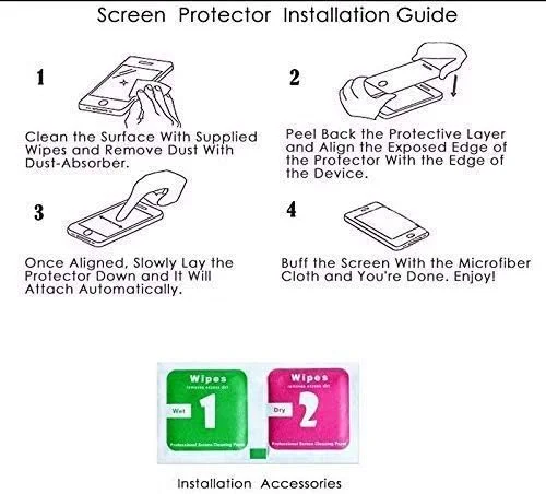 محافظ صفحه نمایش موبایل استاف لیمیتد [2 عددی] برای تبلت سامسونگ گلکسی تب S6 T860, T865 2019 / تب S5e T720, T725 (10.5 اینچ)، محافظ صفحه نمایش تبلت، ضد خش، نصب آسان شیشه حرارت دیده