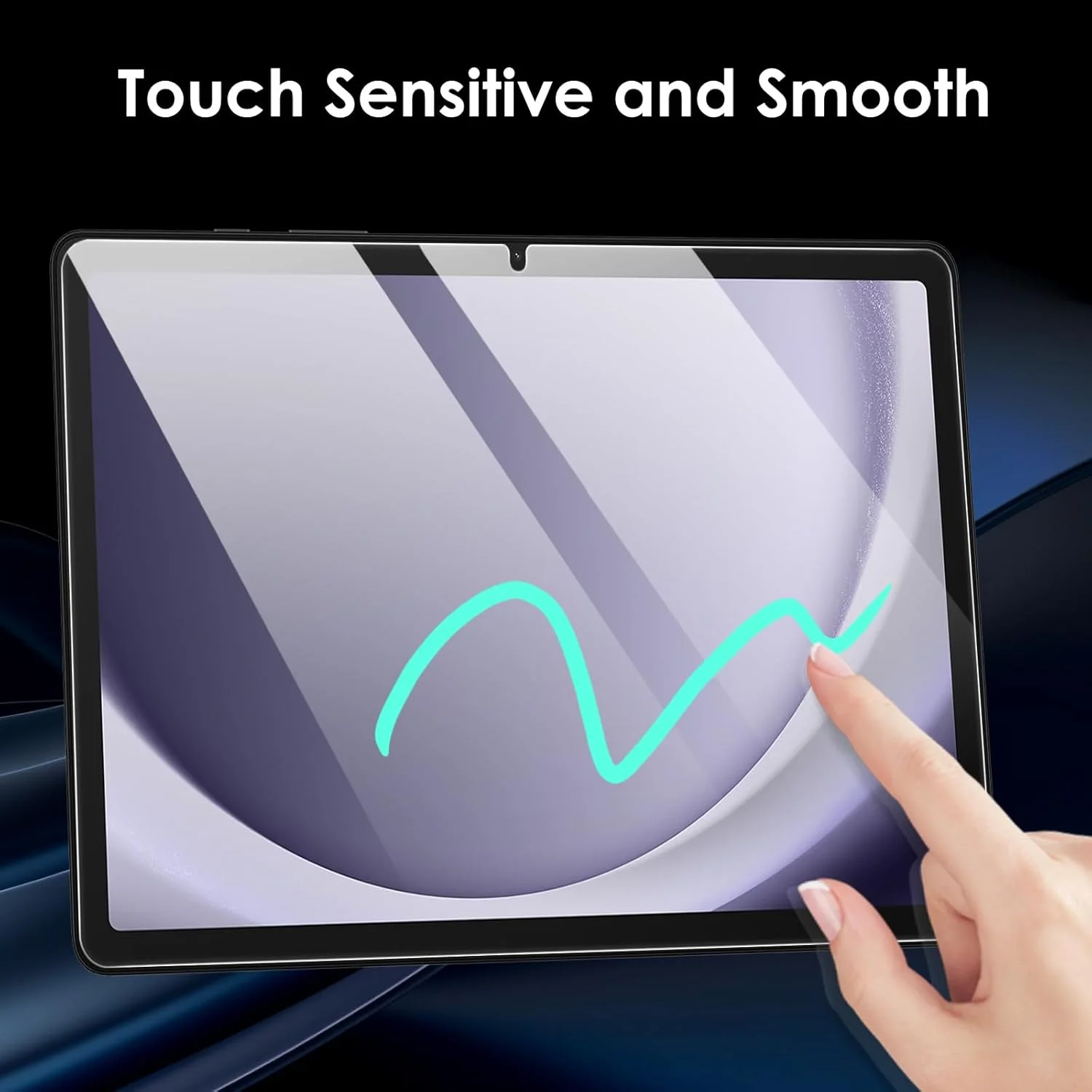 محافظ صفحه نمایش Suppeak، بسته 2 عددی، سازگار با تبلت سامسونگ گلکسی تب A9 پلاس 11 اینچ 2023، فیلم شفاف شیشه ای حرارت دیده، ضد خش، نصب آسان برای تبلت 11 اینچی Tab A9+ 5G (SM-X210/X216/X218) محافظ صفحه نمایش Suppeak، بسته 2 عددی، سازگار با تبلت سامسونگ گلکسی تب A9 پلاس 11 اینچ 2023، فیلم شفاف شیشه ای حرارت دیده، ضد خش، نصب آسان برای تبلت 11 اینچی Tab A9+ 5G (SM-X210/X216/X218)