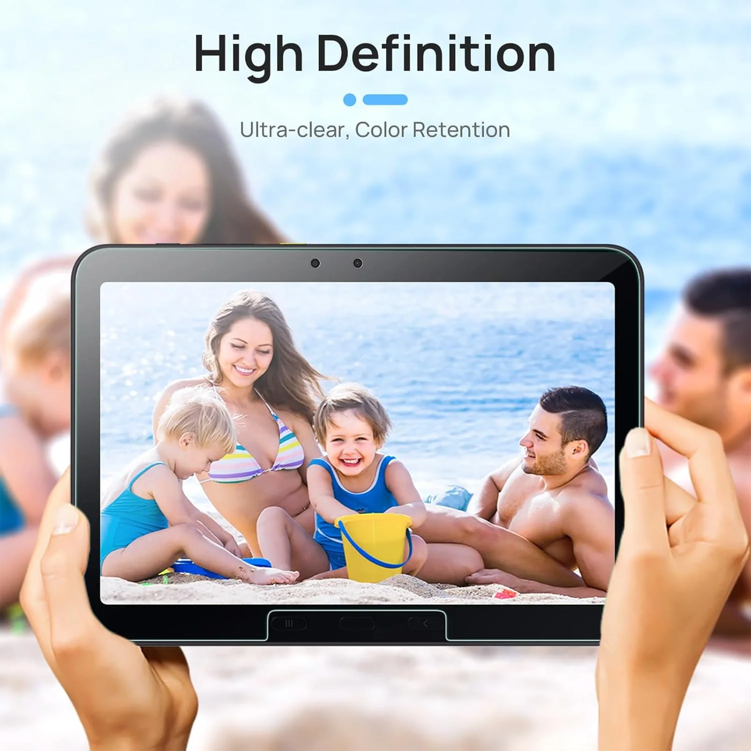 محافظ صفحه نمایش گرودک، 2 عدد، مناسب برای تبلت سامسونگ گلکسی تب اکتیو 4 پرو/اکتیو پرو 10.1 اینچ، فیلم شیشه ای حرارت دیده [0.33 فوق العاده شفاف] [ضد خش] [بدون حباب] [9H]