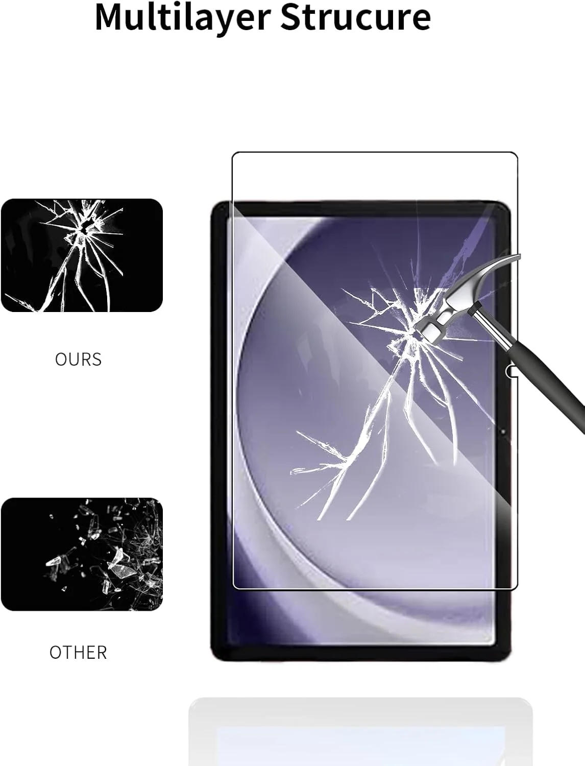 (2 بسته) محافظ صفحه نمایش شیشه ای حرارت دیده برای تبلت سامسونگ گلکسی تب A11 با اندازه 8.7 اینچ - سختی 9H | مقاوم در برابر خراش | ضد اثر انگشت | نصب بدون حباب (2 بسته) محافظ صفحه نمایش شیشه ای حرارت دیده برای تبلت سامسونگ گلکسی تب A11 با اندازه 8.7 اینچ - سختی 9H | مقاوم در برابر خراش | ضد اثر انگشت | نصب بدون حباب