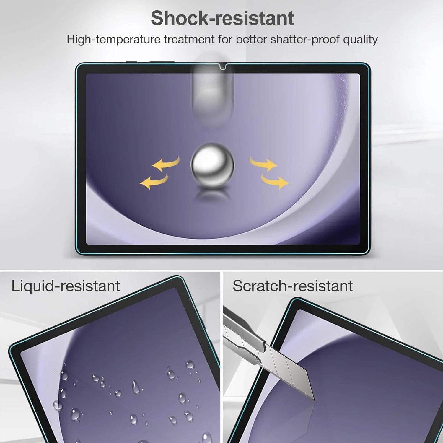 محافظ صفحه نمایش شیشه ای حرارت دیده 3 عددی برای تبلت های سامسونگ گلکسی تب A9 پلاس A8 A7 لایت X210 فیلم S5e S6 S7 S8 S9 FE پلاس 12.4 (3 عدد تب S5e T720) محافظ صفحه نمایش شیشه ای حرارت دیده 3 عددی برای تبلت های سامسونگ گلکسی تب A9 پلاس A8 A7 لایت X210 فیلم S5e S6 S7 S8 S9 FE پلاس 12.4 (3 عدد تب S5e T720)