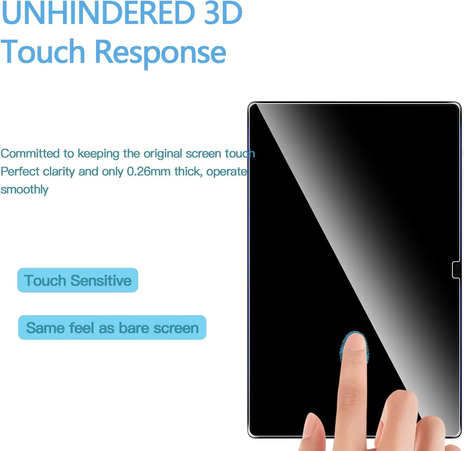 محافظ صفحه نمایش آنووکوا برای تبلت سامسونگ گلکسی تب S11 Ultra سایز 14.6 اینچ، شیشه حرارت دیده، پوشش محافظ فیلم تبلت - شیشه اصل - نصب فوق العاده آسان با یک فشار