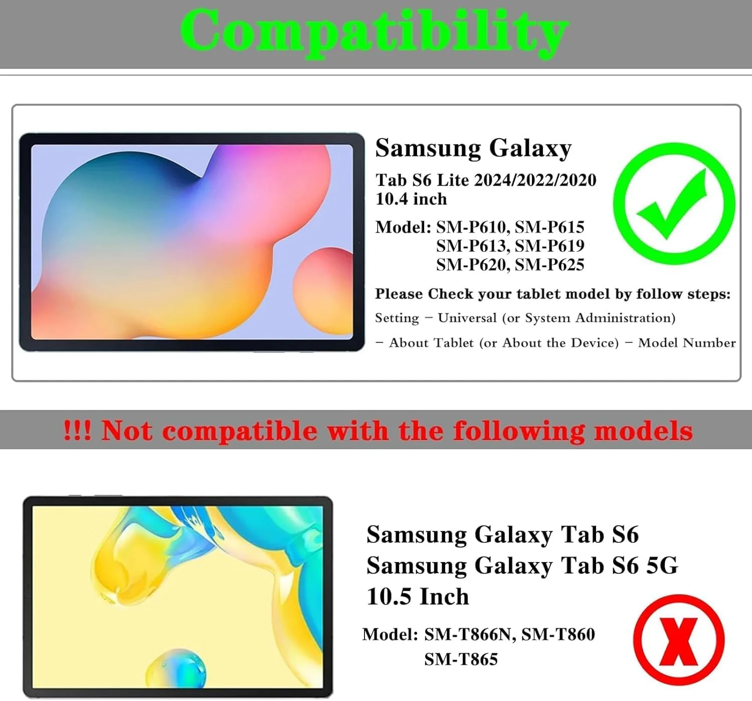 محافظ صفحه نمایش GOZOPO بسته 2 عددی برای تبلت سامسونگ گلکسی تب S6 لایت 10.4 اینچ 2020، 2022، 2024، محافظ صفحه نمایش شیشه ای حرارت دیده