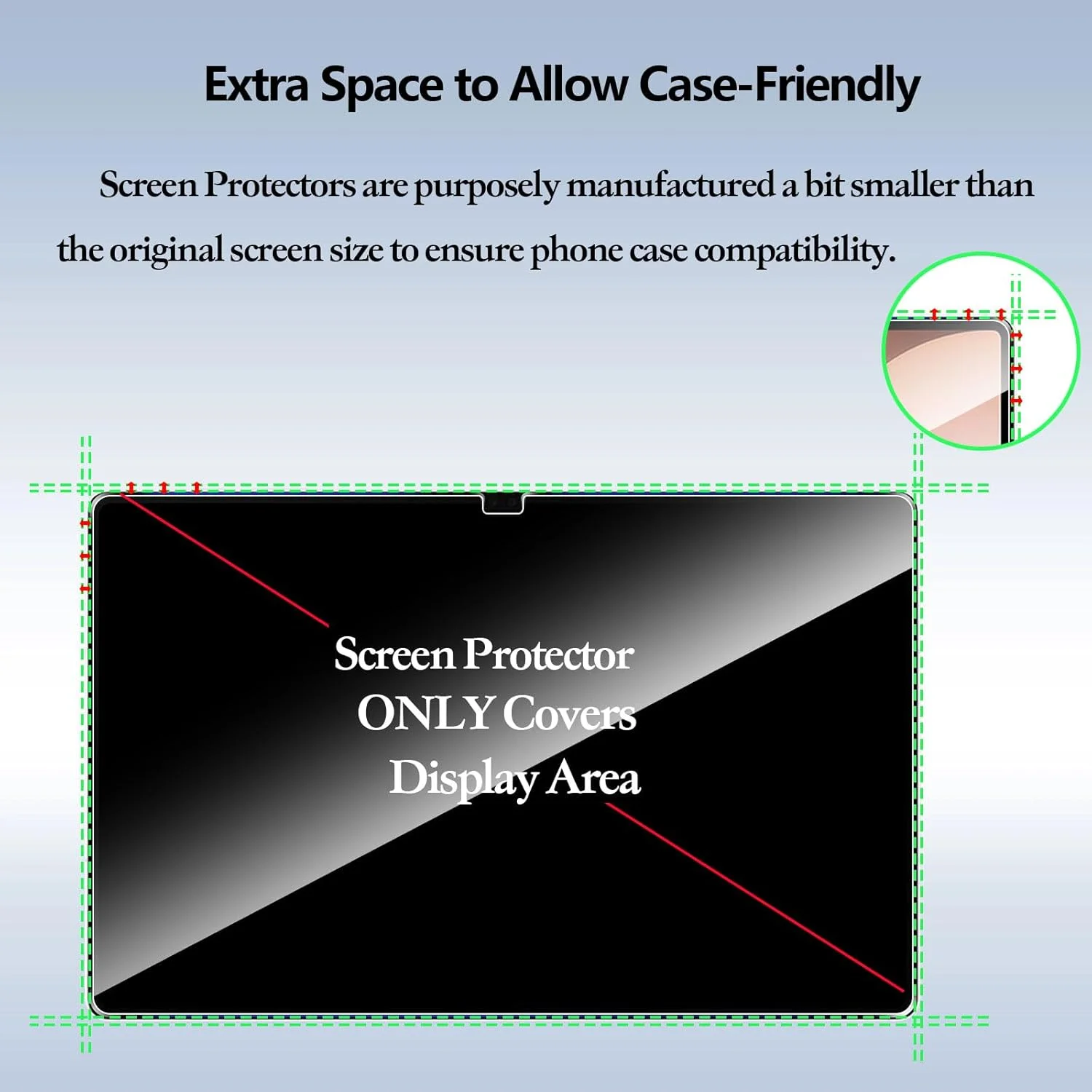 محافظ صفحه نمایش آنووکوا برای تبلت سامسونگ گلکسی تب S11 Ultra سایز 14.6 اینچ، شیشه حرارت دیده، پوشش محافظ فیلم تبلت - شیشه اصل - نصب فوق العاده آسان با یک فشار