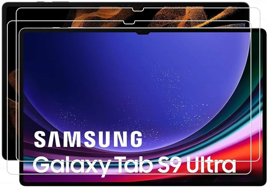 محافظ صفحه نمایش شیشه ای تبلت Gruattreay 9H سازگار با تبلت سامسونگ گلکسی تب S9 Ultra 14.6 اینچ (2023)، فیلم محافظ صفحه نمایش تبلت برای گلکسی تب S9 Ultra 14.6 اینچ