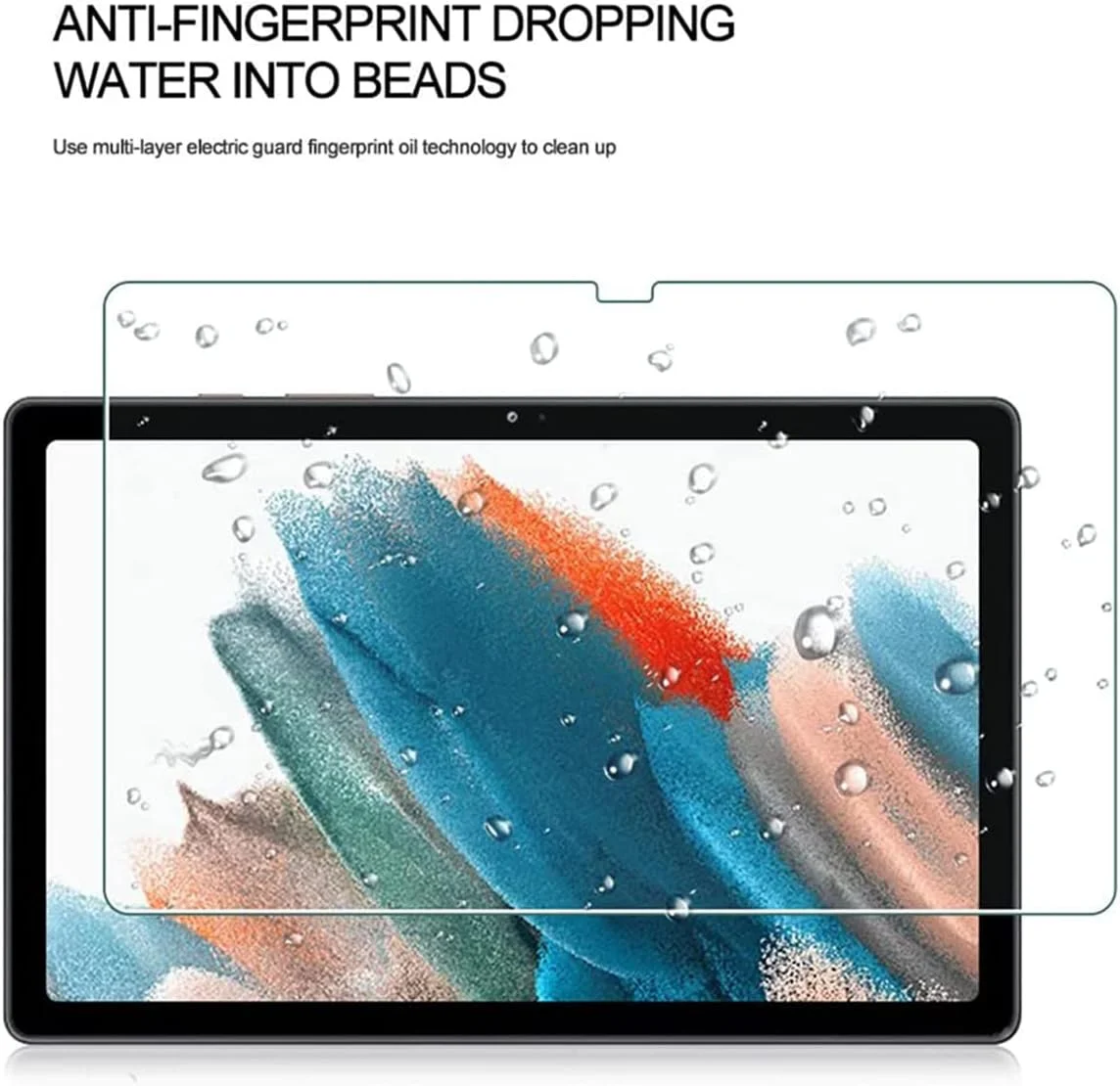 محافظ صفحه نمایش VIESUP برای تبلت سامسونگ گلکسی تب A8 با اندازه 10.5 اینچ (2021) مدل X200 - X205 - X207، [بسته 2 عددی] شیشه حرارت دیده با سختی 9H، فوق العاده شفاف و ضد خش برای صفحه نمایش تبلت گلکسی تب A8 10.5 اینچ (2021)