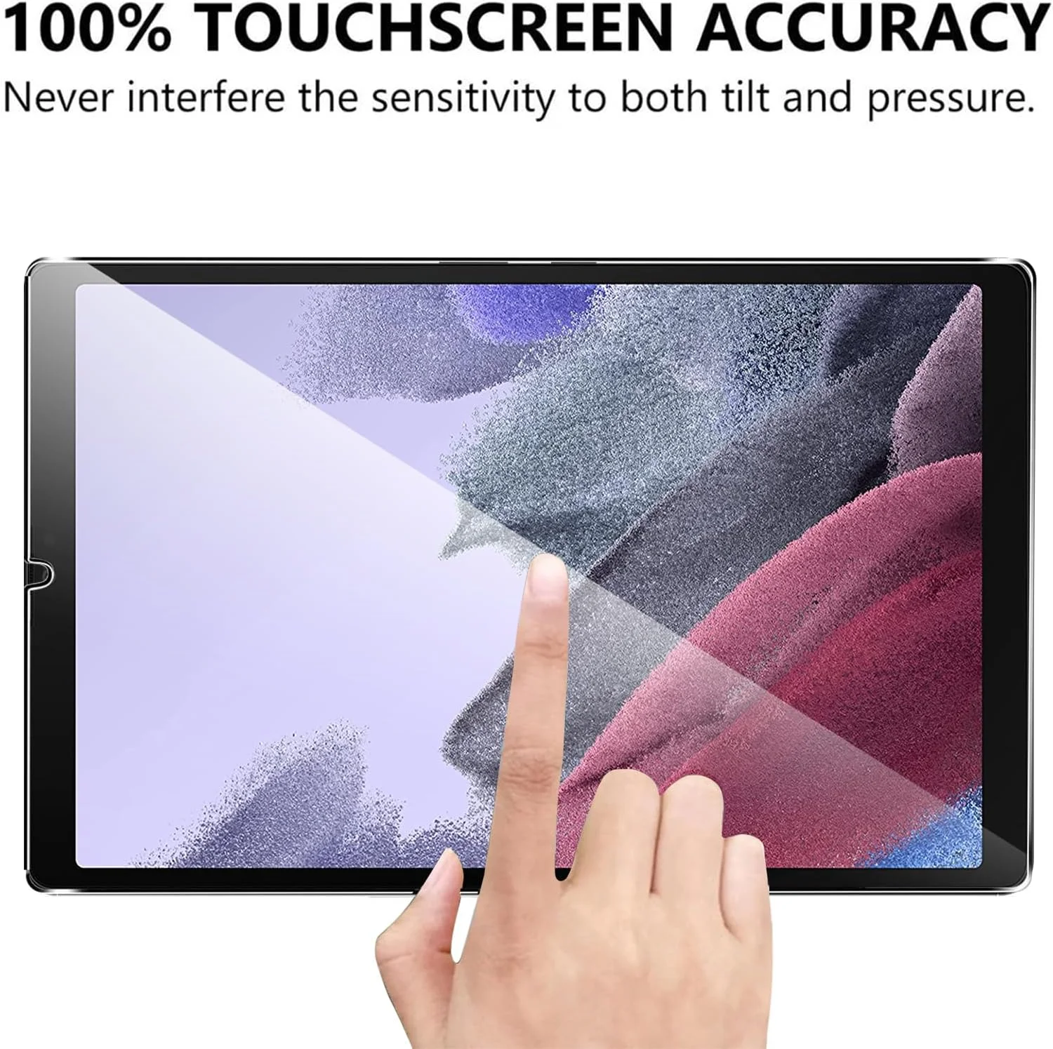 محافظ صفحه نمایش KUSINHOKA برای تبلت سامسونگ گلکسی تب A9 (8 اینچ)، [2 عدد] فیلم شیشه ای حرارت دیده ضد خش، سختی بالا، بدون حباب، محافظ صفحه نمایش شیشه ای حرارت دیده شفاف HD