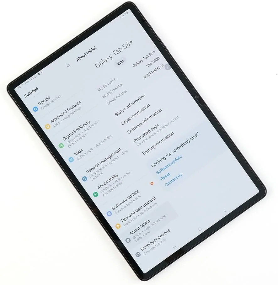 محافظ صفحه نمایش IBYWIND برای تبلت سامسونگ گلکسی تب S8+/S8 پلاس 12.4 اینچ (مناسب برای سامسونگ گلکسی تب S8/S8 اولترا نیست)، با 2 عدد شیشه حرارت دیده، [حسگر اثر انگشت، نصب آسان]