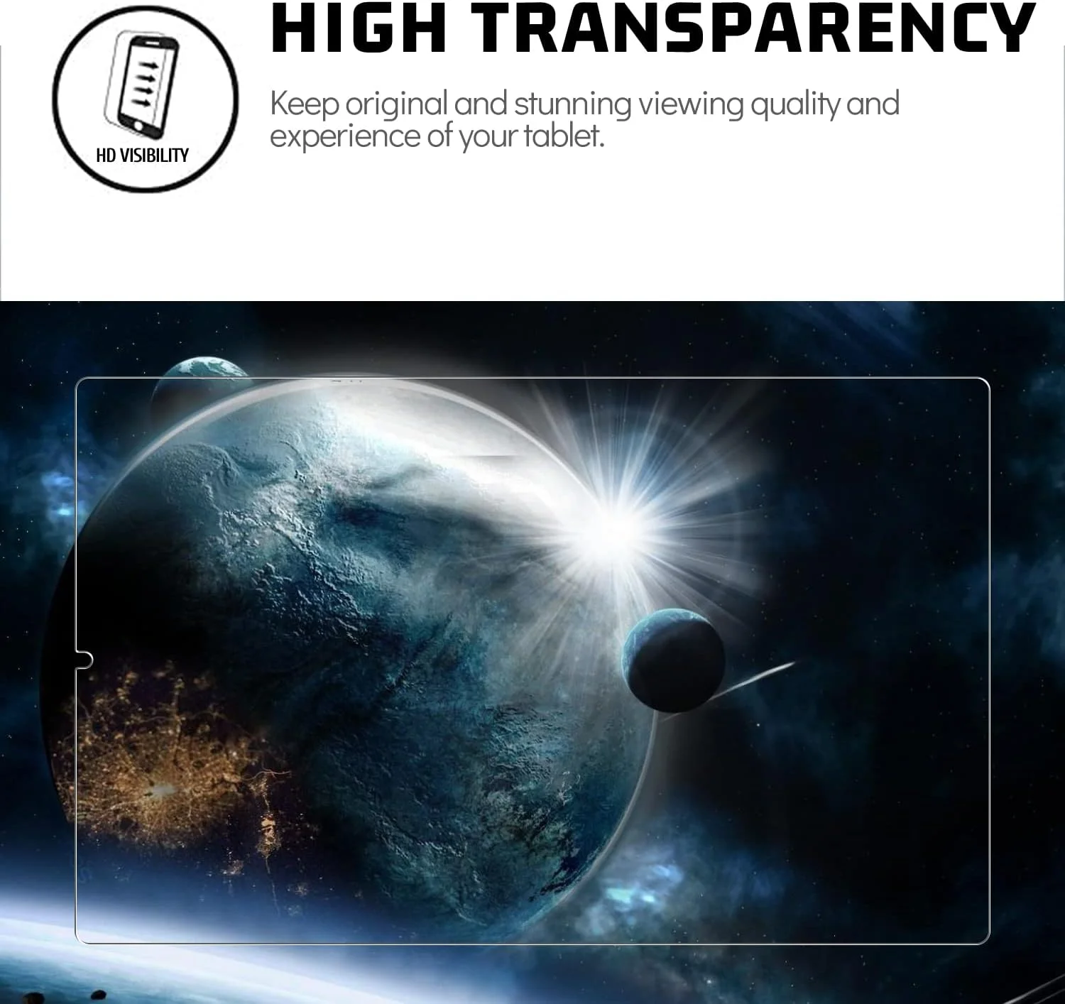 محافظ صفحه نمایش GOZOPO بسته 2 عددی برای تبلت سامسونگ گلکسی تب S6 لایت 10.4 اینچ 2020، 2022، 2024، محافظ صفحه نمایش شیشه ای حرارت دیده