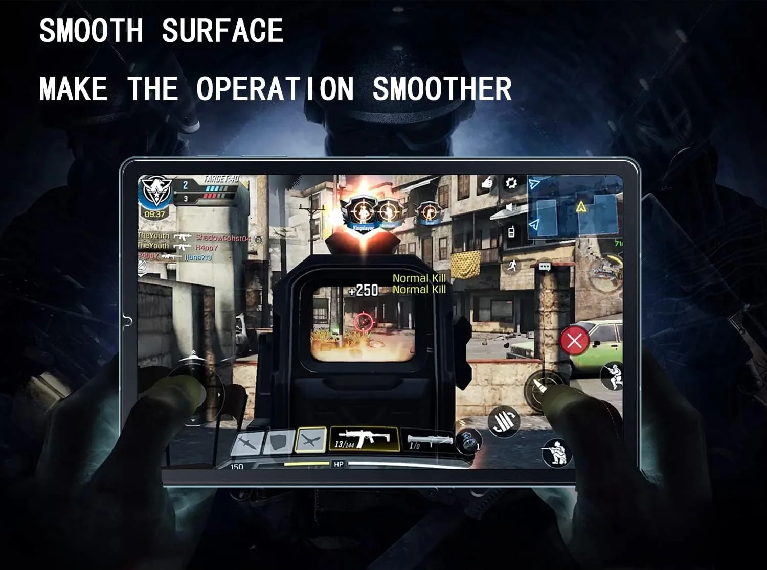 محافظ صفحه نمایش GOZOPO بسته 2 عددی برای تبلت سامسونگ گلکسی تب S6 لایت 10.4 اینچ 2020، 2022، 2024، محافظ صفحه نمایش شیشه ای حرارت دیده