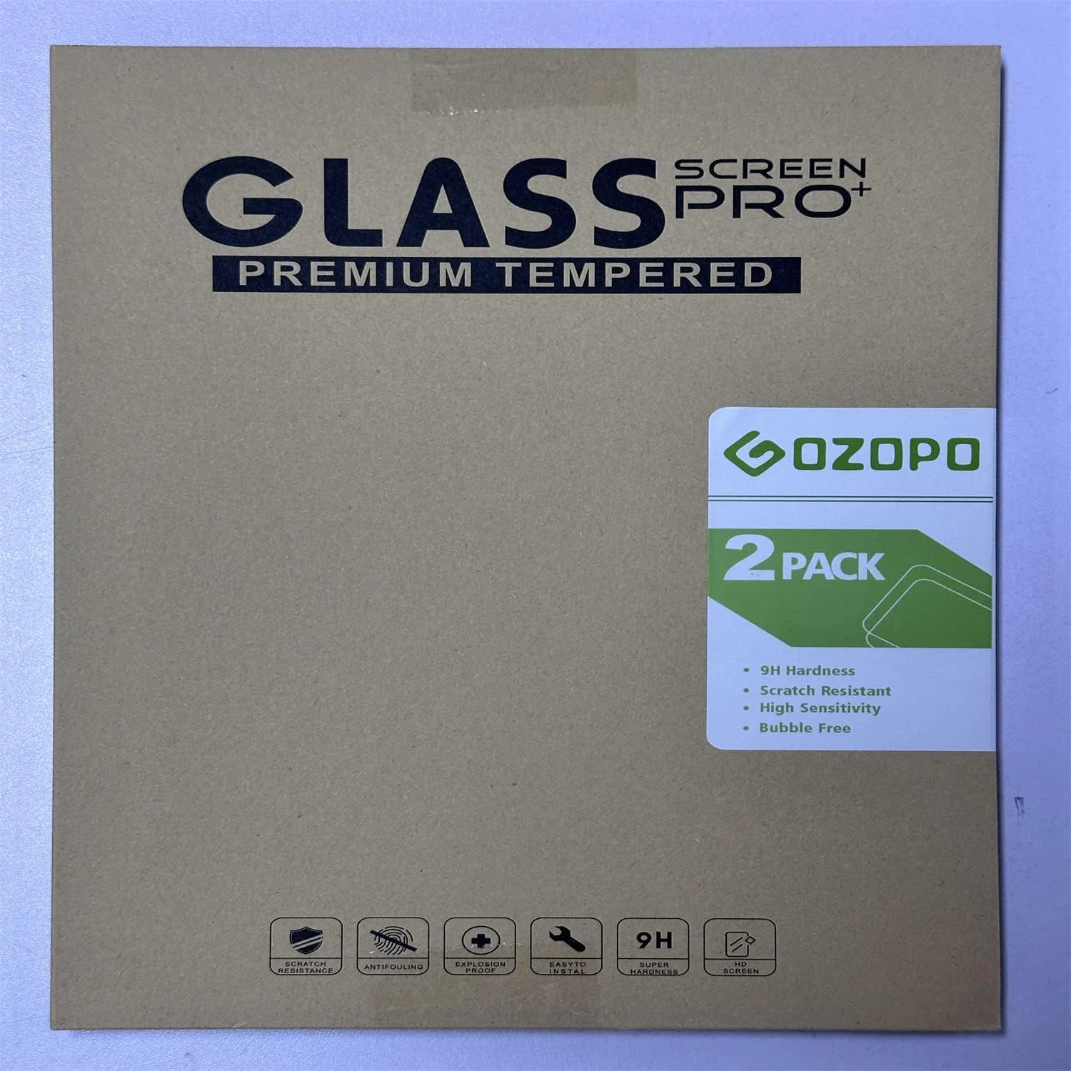 محافظ صفحه نمایش GOZOPO بسته 2 عددی برای تبلت سامسونگ گلکسی تب S6 لایت 10.4 اینچ 2020، 2022، 2024، محافظ صفحه نمایش شیشه ای حرارت دیده