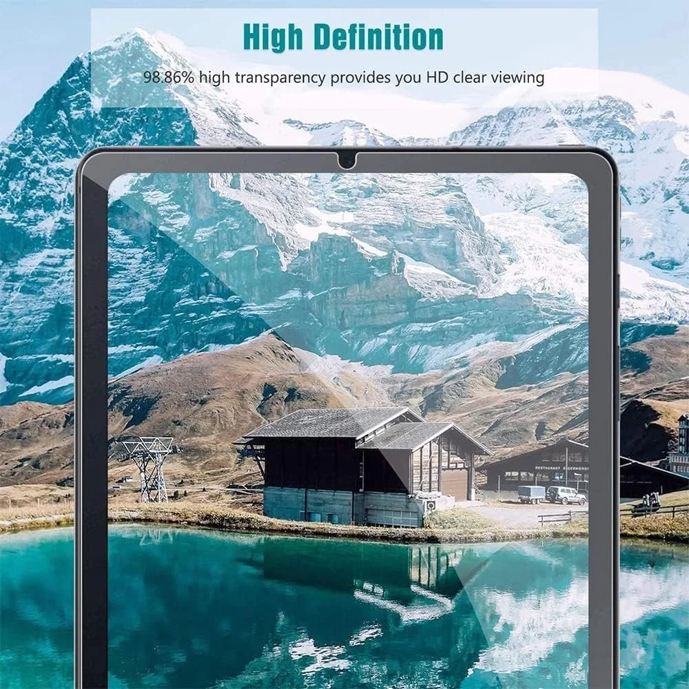 محافظ صفحه نمایش KUSINHOKA برای تبلت سامسونگ گلکسی تب A9 (8 اینچ)، [2 عدد] فیلم شیشه ای حرارت دیده ضد خش، سختی بالا، بدون حباب، محافظ صفحه نمایش شیشه ای حرارت دیده شفاف HD