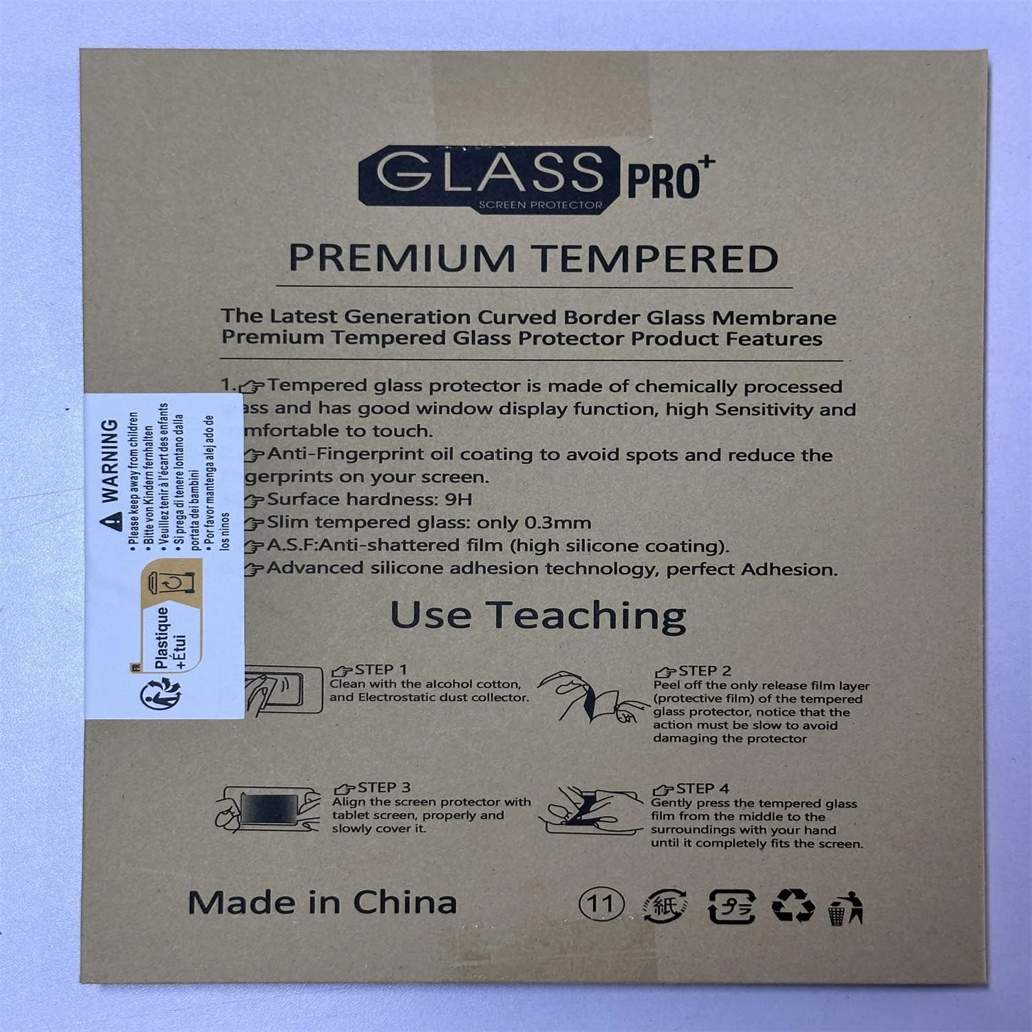 محافظ صفحه نمایش GOZOPO بسته 2 عددی برای تبلت سامسونگ گلکسی تب S6 لایت 10.4 اینچ 2020، 2022، 2024، محافظ صفحه نمایش شیشه ای حرارت دیده