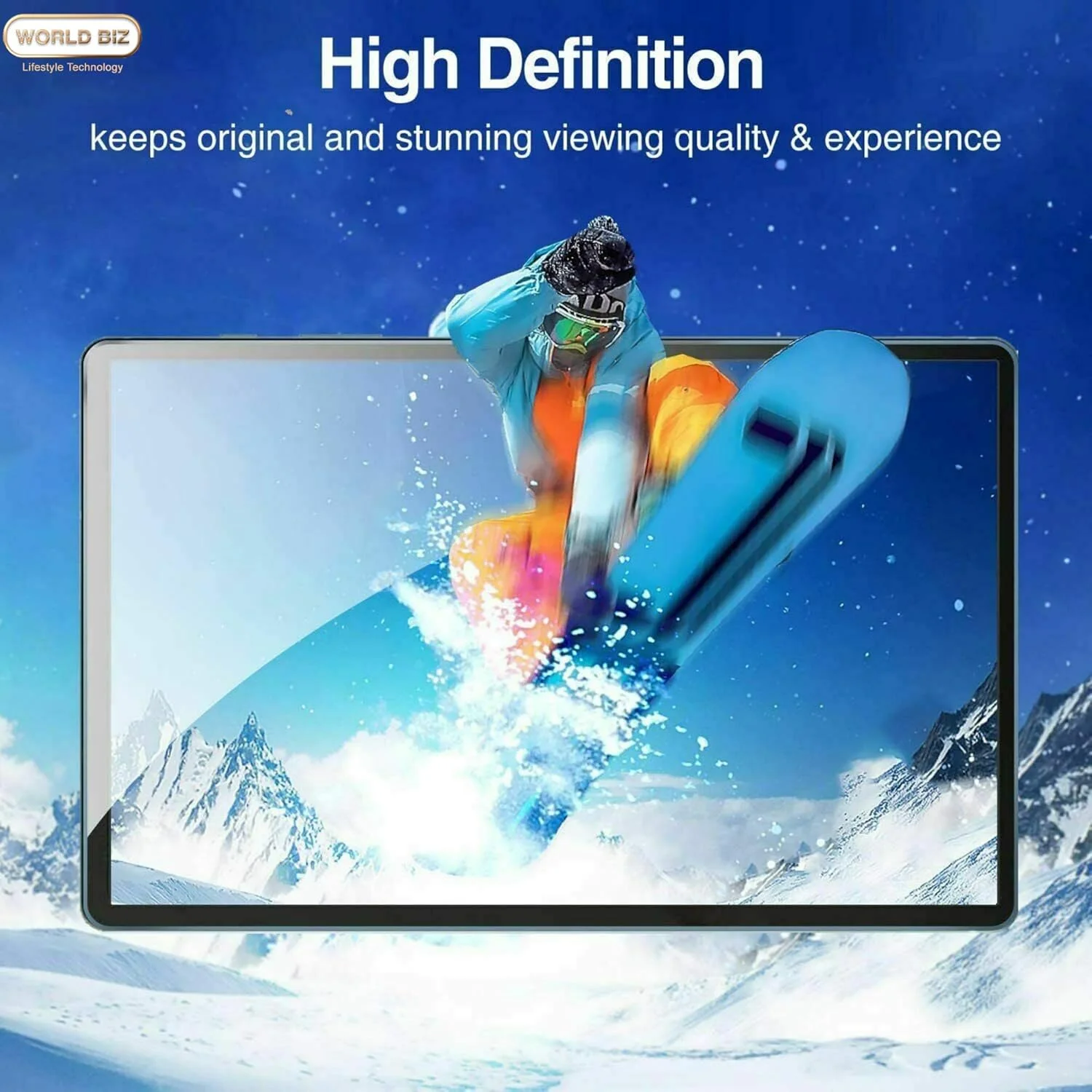 محافظ صفحه نمایش [بسته 2 عددی] ورلد بیز برای تبلت سامسونگ گلکسی تب A7 10.4 اینچ 2020 مدل SM-T500/T505/T507، شیشه حرارت دیده، سختی 9H، مقاوم در برابر شکستن، کیفیت بالا برای گلکسی تب A7 10.4 اینچ