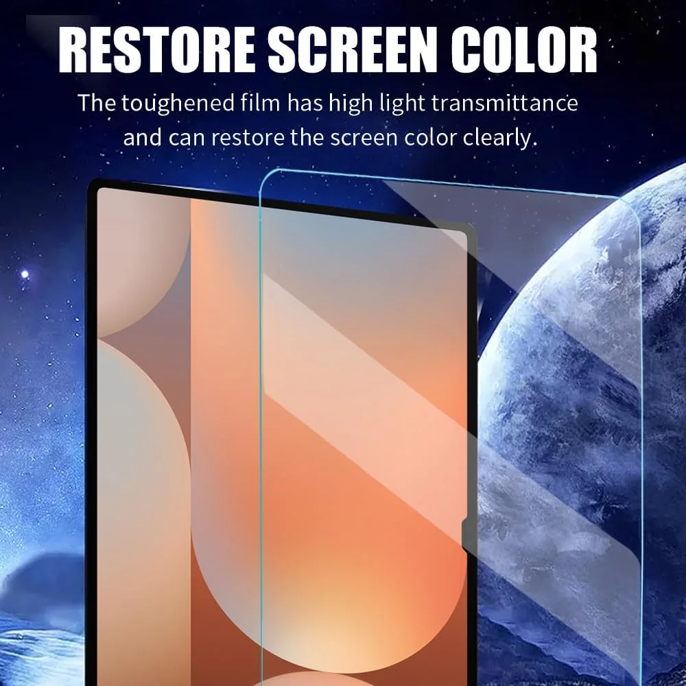 محافظ صفحه نمایش مات شیشه ای حرارت دیده Junfire [دو عددی] مناسب برای تبلت گلکسی تب S9 Ultra/S8 Ultra، محافظ صفحه نمایش 14.6 اینچی سامسونگ گلکسی تب S9U/S8U، ضد اثر انگشت/بدون حباب/سازگار با قاب/ضد تابش نور