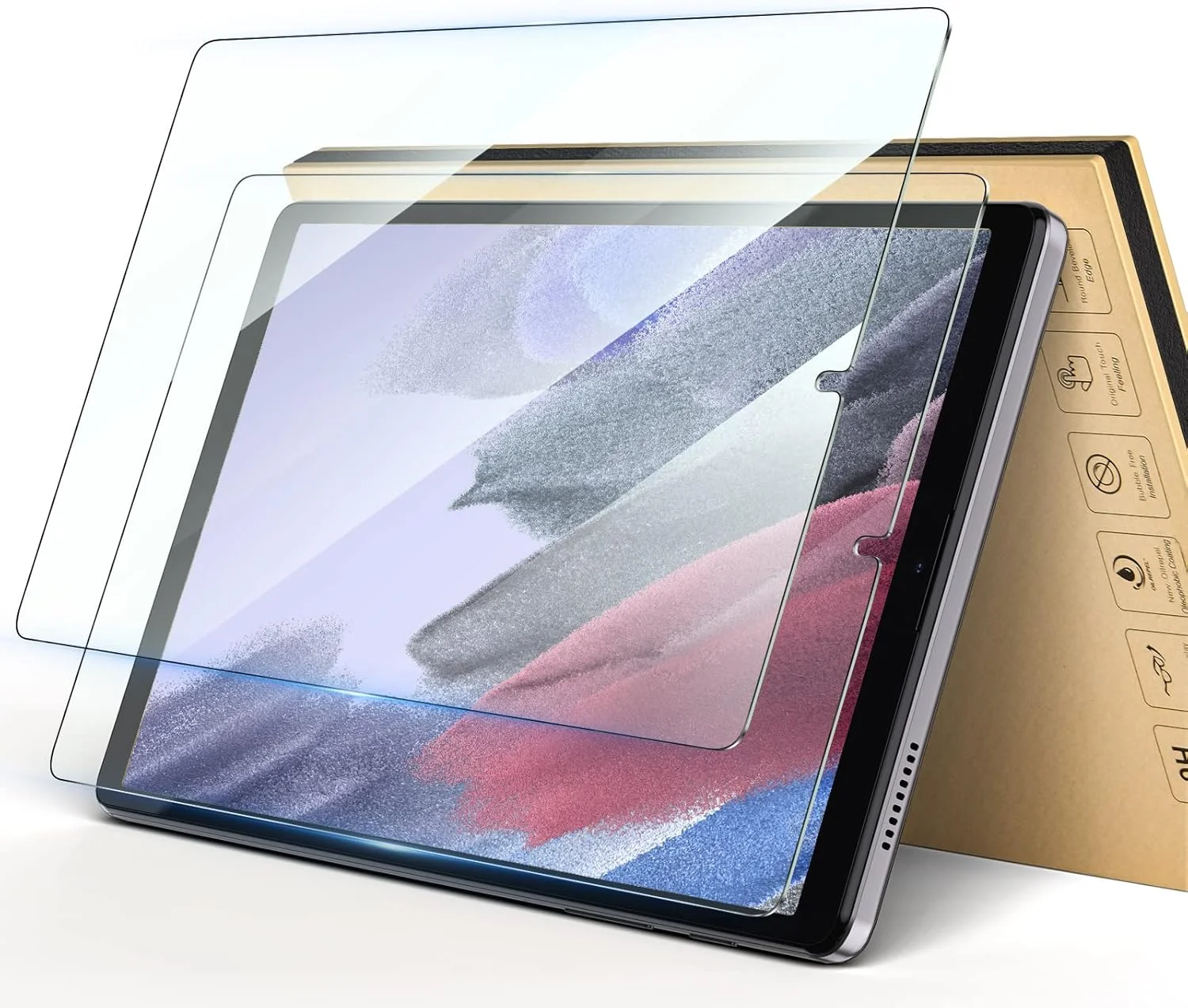 محافظ صفحه نمایش Benazcap برای Samsung Galaxy Tab A7 Lite 2021، محافظ صفحه نمایش شیشه ای شفاف برای Samsung Galaxy Tab A7 Lite، بسته 2 عددی