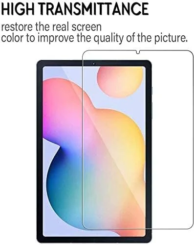 محافظ صفحه نمایش AWH، بسته 2 عددی، سازگار با تبلت سامسونگ گلکسی تب S6 Lite (SM-P610 / SM-P615)، شیشه حرارت دیده ممتاز با سختی 9H و لبه گرد 2.5D برای تبلت 10.4 اینچی سامسونگ گلکسی تب S6 Lite، (2 عدد)