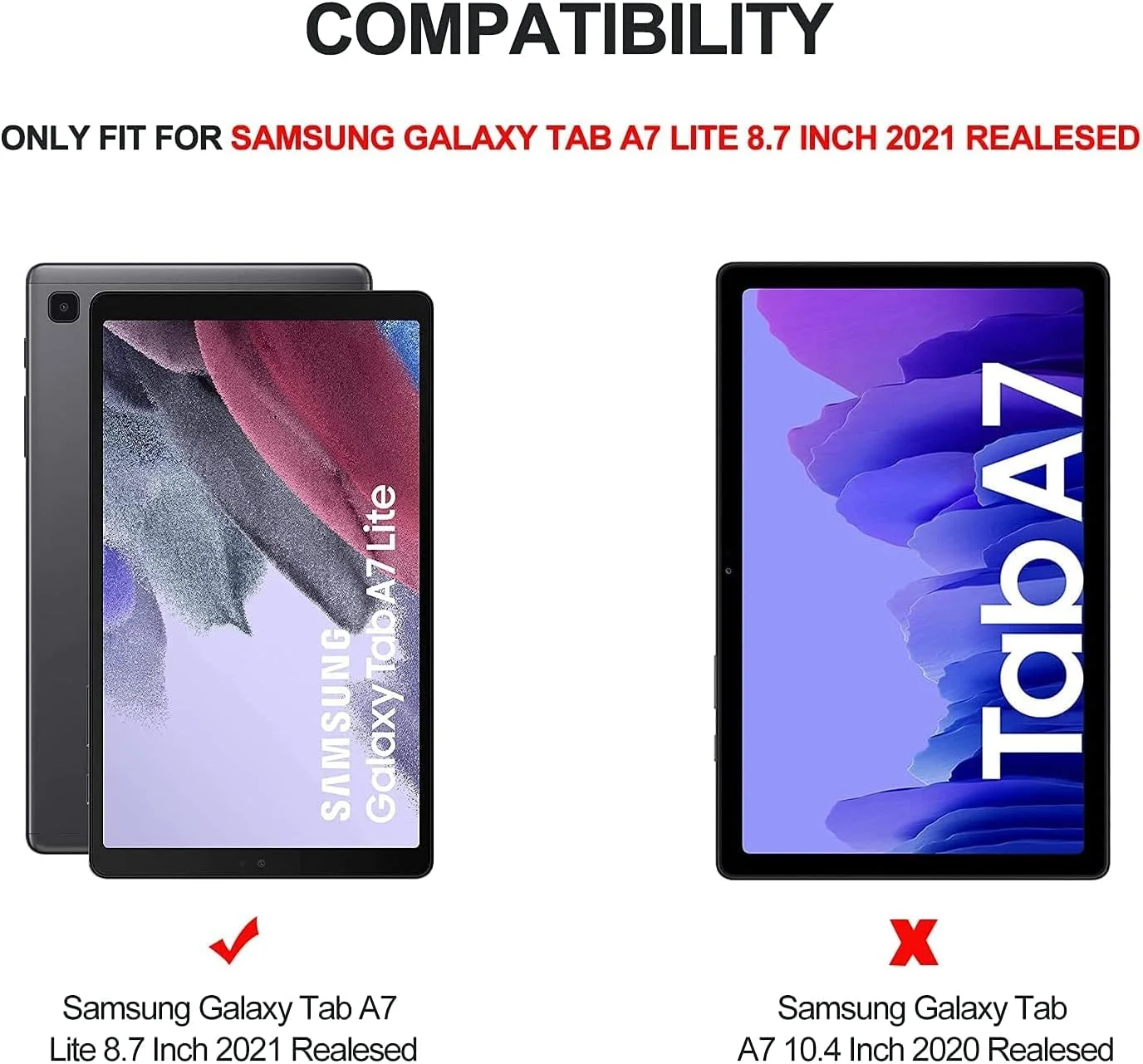 محافظ صفحه نمایش شیشه ای AWH [بسته 2 عددی] برای تبلت سامسونگ گلکسی تب A7 لایت SM-T220/SM-T225، ضد اثر انگشت، ضد خش، پوشش کامل صفحه نمایش بدون حباب (مناسب برای تبلت گلکسی تب A7 لایت 8.7 اینچی 2021).