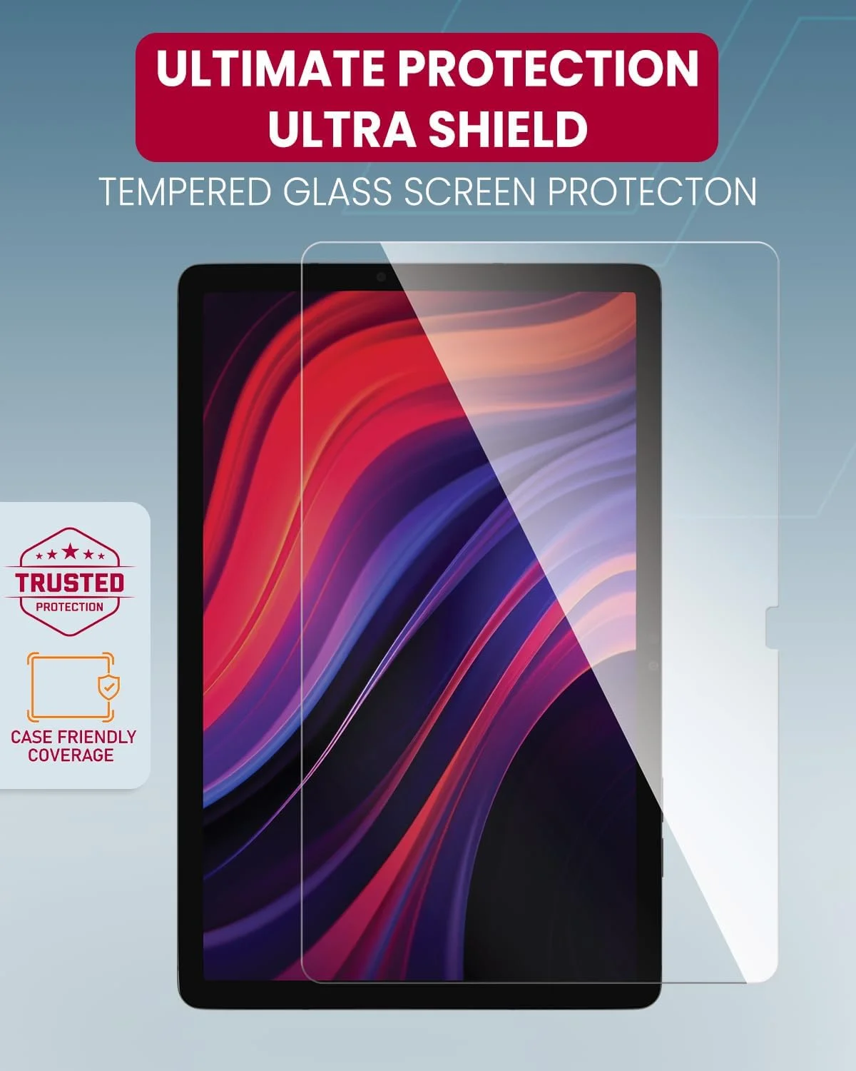 محافظ صفحه نمایش شیشه ای حرارت دیده Moxedo Ultra Shield برای تبلت سامسونگ گلکسی تب S9 FE پلاس و تب S9 پلاس | شیشه شفاف HD با سختی 9H، لبه های منحنی، سازگار با قاب، نصب آسان با فریم محافظ صفحه نمایش شیشه ای حرارت دیده Moxedo Ultra Shield برای تبلت سامسونگ گلکسی تب S9 FE پلاس و تب S9 پلاس | شیشه شفاف HD با سختی 9H، لبه های منحنی، سازگار با قاب، نصب آسان با فریم