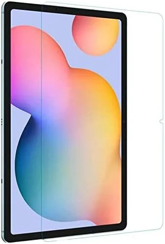 محافظ صفحه نمایش AWH [بسته 2 عددی] برای تبلت سامسونگ گلکسی تب S6 لایت/S7/S7 پلاس/S7Fe/A7، سختی 9H، ضد خش، بدون حباب، محافظ صفحه نمایش شیشه ای حرارت دیده با وضوح بالا سازگار با (تب S7 پلاس/Fe)