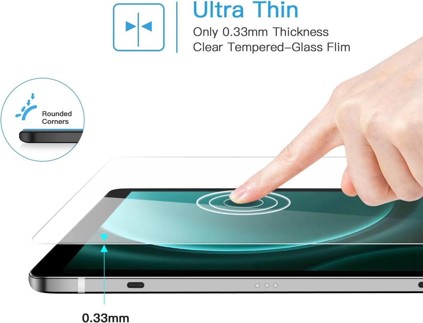 محافظ صفحه نمایش 2 عددی Muzz برای گلکسی تب S9 FE Plus 5G/S9 Plus/S7 FE/S8 Plus/S7 Plus 12.4 اینچ، شیشه حرارت دیده 9H با وضوح بالا/سازگار با قلم S برای تبلت سامسونگ S9 FE+2023/S9+/S8+/S7+ محافظ صفحه نمایش 2 عددی Muzz برای گلکسی تب S9 FE Plus 5G/S9 Plus/S7 FE/S8 Plus/S7 Plus 12.4 اینچ، شیشه حرارت دیده 9H با وضوح بالا/سازگار با قلم S برای تبلت سامسونگ S9 FE+2023/S9+/S8+/S7+