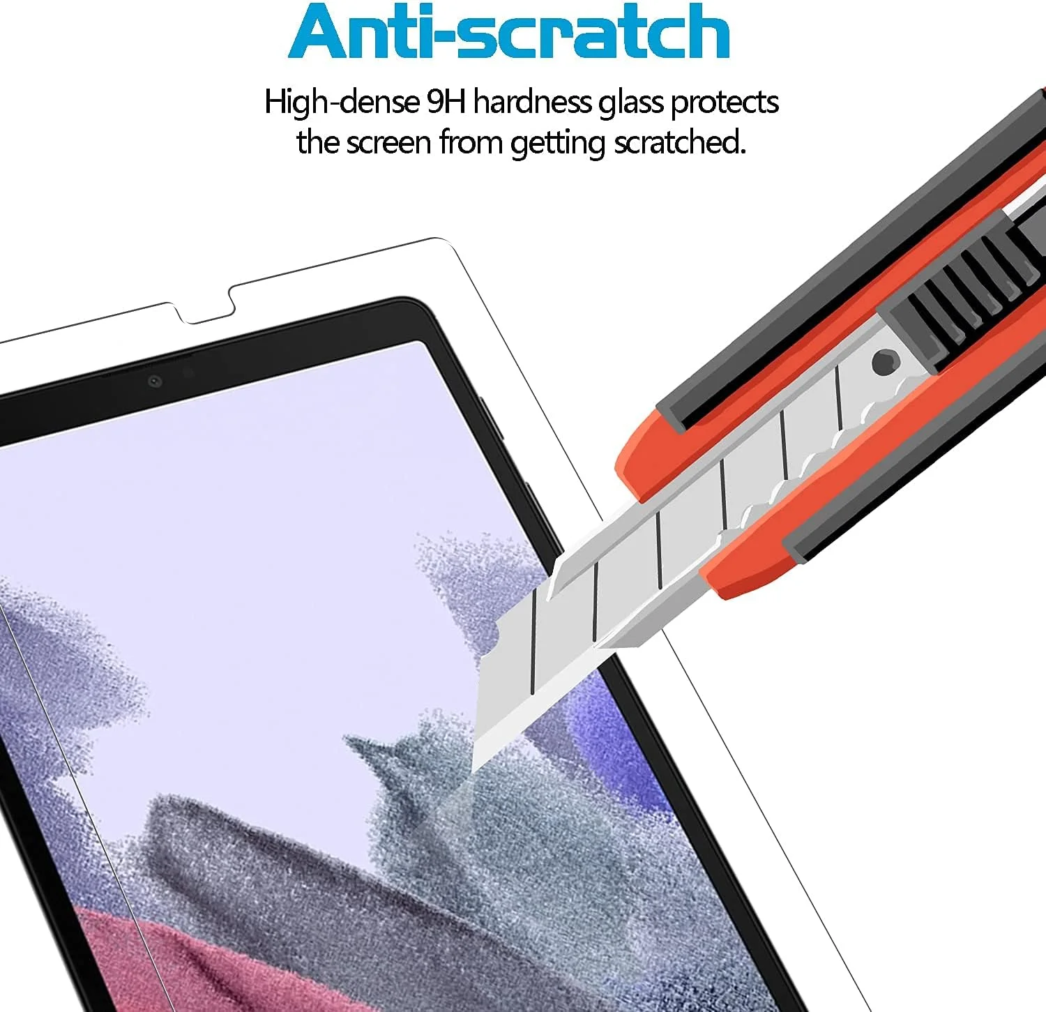 محافظ صفحه نمایش [2 عددی] XunyLyee سازگار با Samsung Galaxy Tab A7 Lite -T220/-T225، فیلم شیشه ای حرارت دیده برای تبلت Galaxy Tab A7 Lite 2021 ضد خش نصب آسان