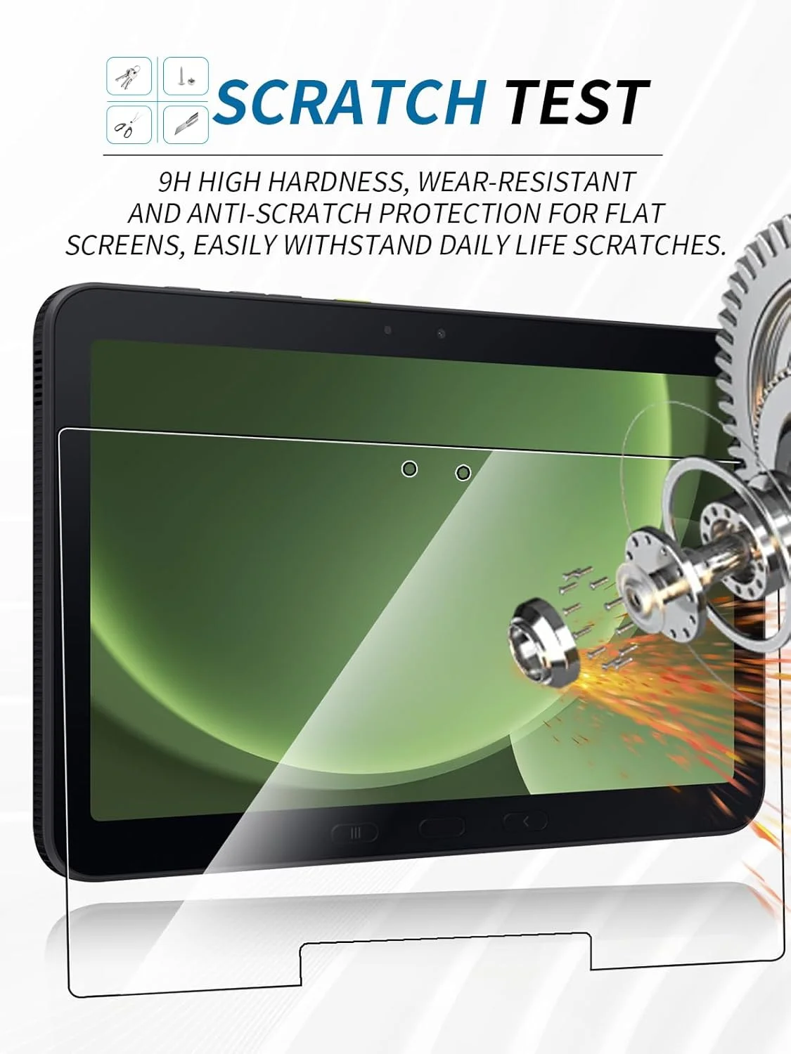 محافظ صفحه نمایش yystao (بسته 2 عددی) برای تبلت 10.1 اینچی Samsung Galaxy Tab Active5 Pro، شیشه حرارت دیده 9H، بادوام، ضد خش، ضد اثر انگشت محافظ صفحه نمایش yystao (بسته 2 عددی) برای تبلت 10.1 اینچی Samsung Galaxy Tab Active5 Pro، شیشه حرارت دیده 9H، بادوام، ضد خش، ضد اثر انگشت
