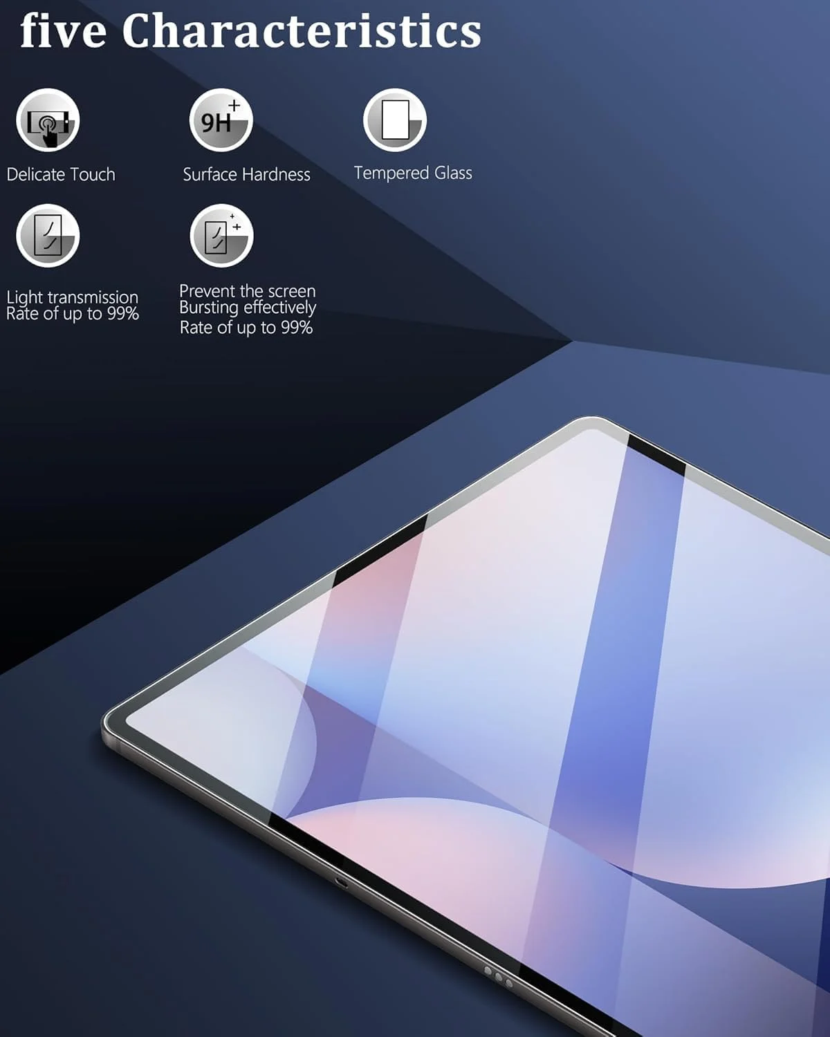 محافظ صفحه نمایش 2 عددی NESLIN برای تبلت سامسونگ گلکسی تب S10 Ultra 14.6 اینچ 2024، شیشه حرارت دیده 9H با وضوح بالا و ضد خش، سازگار با قلم S Pen برای گلکسی تب S10 Ultra/S9 Ultra 14.6 اینچ