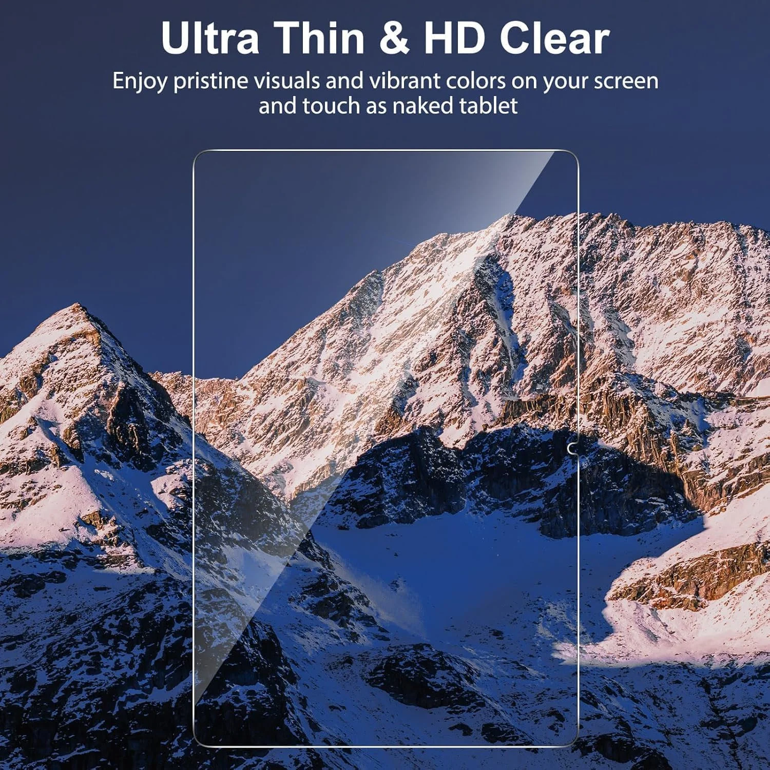محافظ صفحه نمایش شیشه ای حرارت دیده برای تبلت سامسونگ گلکسی تب S10 پلاس/ تب S9 FE پلاس/ S9 پلاس 12.4 اینچ، محافظ صفحه نمایش برای گلکسی تب S10+/S9+/S8+/S7 FE، بسته 2 عددی