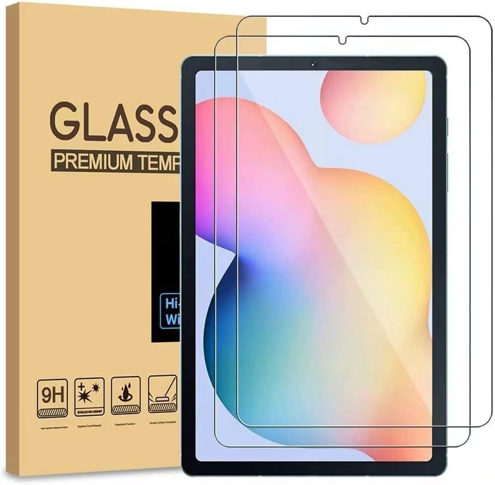 محافظ صفحه نمایش DOHUI برای تبلت سامسونگ گلکسی تب S6 لایت، [فوق شفاف] شیشه حرارت دیده مقاوم در برابر خراش با سختی 9H برای تبلت سامسونگ گلکسی تب S6 لایت - بسته 2 عددی