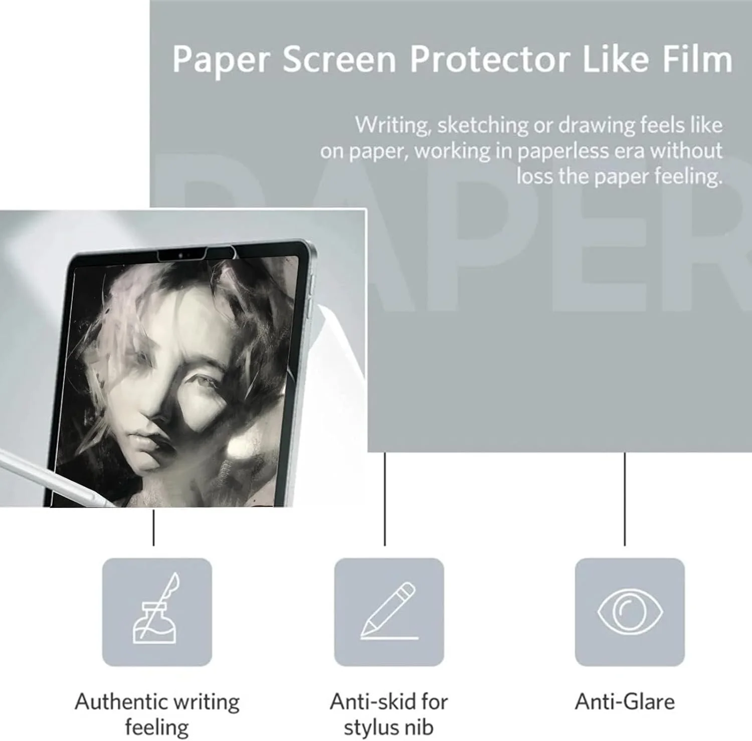 محافظ صفحه نمایش کاغذی تبلت Lukione بسته 2 عددی سازگار با Samsung Galaxy Tab S10 Ultra [14.6 اینچ نسخه 2024]، فیلم نرم طراحی و نوشتن شبیه کاغذ، ضد خش و بدون حباب (14.6 اینچ)