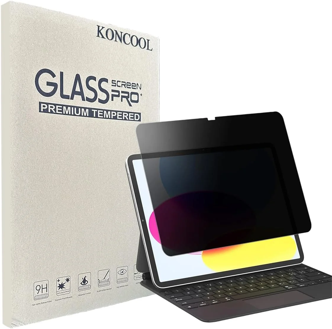 محافظ صفحه نمایش حریم خصوصی تک عددی KONCOOL برای Samsung Galaxy Tab S10 2024/ S9 FE 10.9 اینچ/ S9 2023/ S8 2022/ S7 2020 11 اینچ، فیلم محافظ صفحه نمایش شیشه ای حرارت دیده برای تبلت Galaxy مدل های SM-X720/X510/X710/X700/T870 محافظ صفحه نمایش حریم خصوصی تک عددی KONCOOL برای Samsung Galaxy Tab S10 2024/ S9 FE 10.9 اینچ/ S9 2023/ S8 2022/ S7 2020 11 اینچ، فیلم محافظ صفحه نمایش شیشه ای حرارت دیده برای تبلت Galaxy مدل های SM-X720/X510/X710/X700/T870