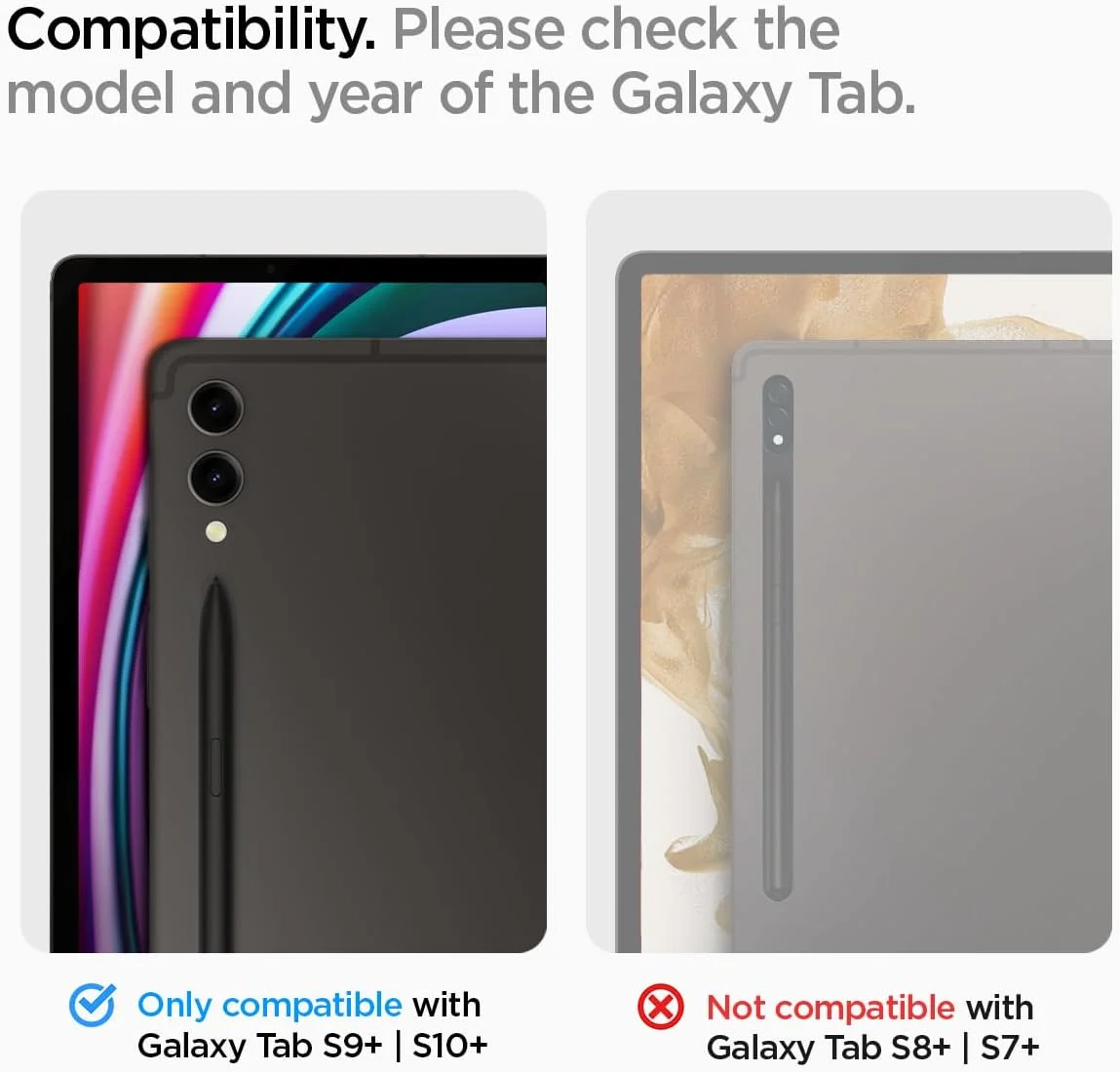 محافظ صفحه نمایش شیشه ای Spigen GLAStR EZ FIT طراحی شده برای تبلت Samsung Galaxy Tab S9 PLUS (12.4 اینچ) شیشه حرارت دیده پریمیوم با فناوری تراز خودکار - [سازگار با قاب]