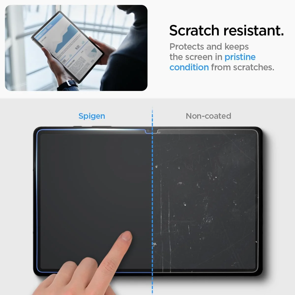 محافظ صفحه نمایش شیشه ای Spigen GLAStR EZ FIT طراحی شده برای تبلت Samsung Galaxy Tab S9 PLUS (12.4 اینچ) شیشه حرارت دیده پریمیوم با فناوری تراز خودکار - [سازگار با قاب]