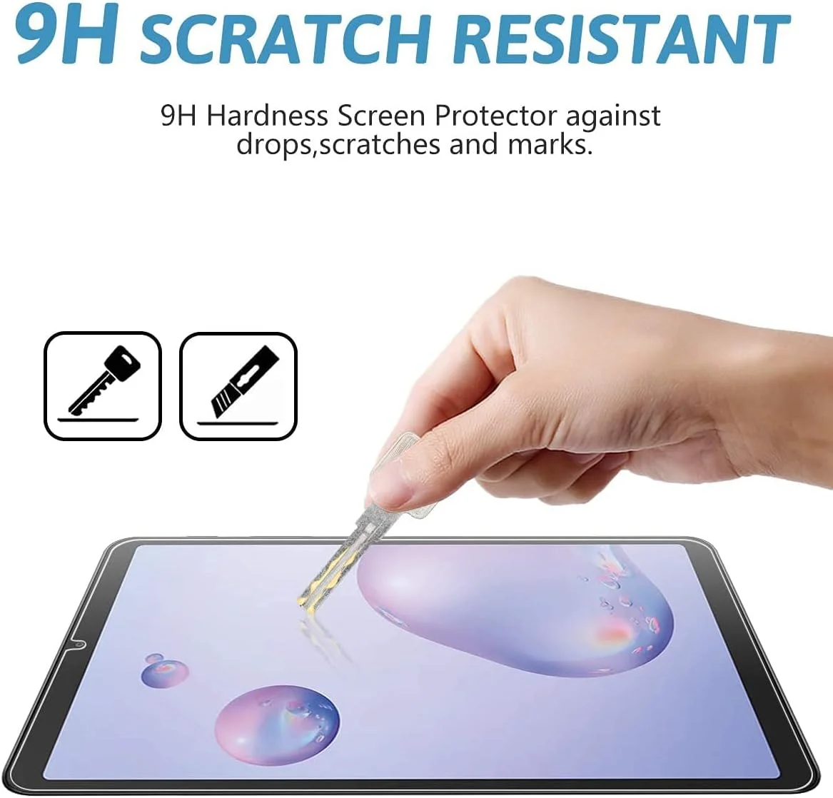 محافظ صفحه نمایش Al-HuTrusHi برای سامسونگ گلکسی تب A 8.4 (2020) SM-T307 / T307U [مقاوم در برابر خراش] فیلم شیشه ای حرارت دیده سامسونگ تب A 8.4 2020 [نصب آسان]